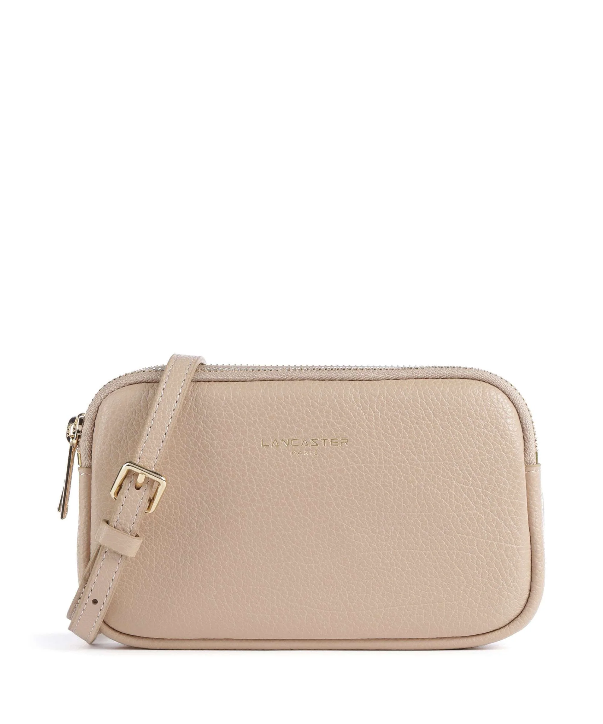 Lancaster Dune Crossbody tas beige foncé