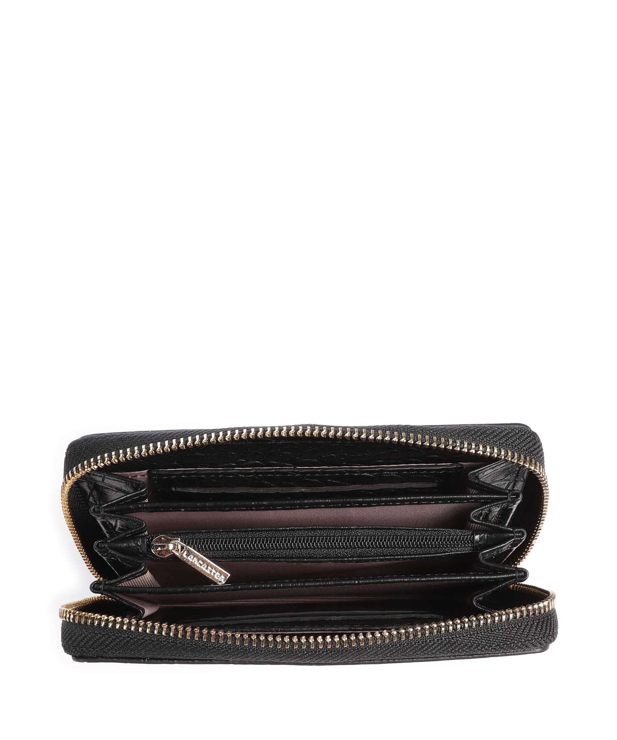 Lancaster Exotic Croco Portemonnee noir - Image 2
