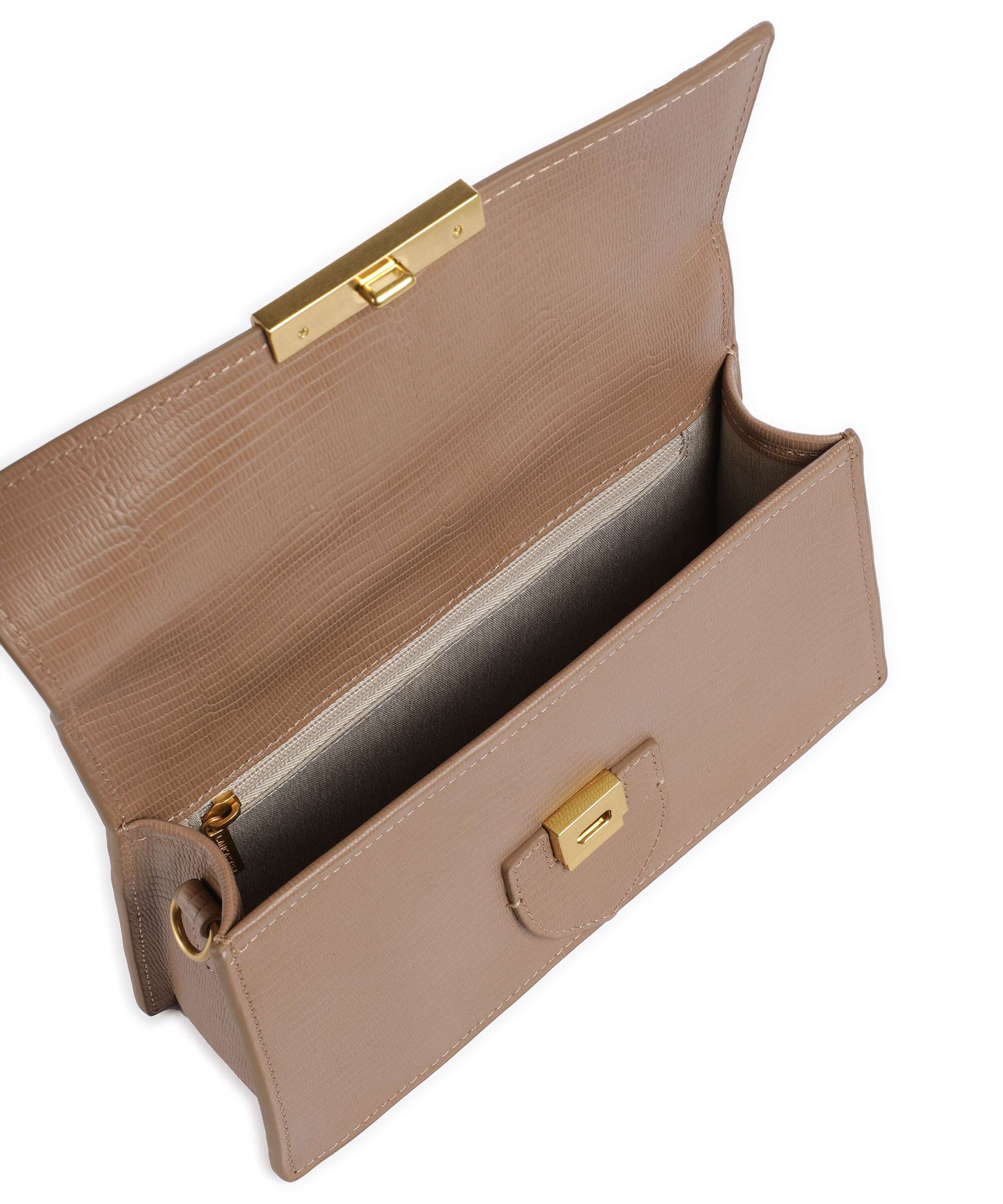Lancaster Exotic Ily Crossbody tas sable/lézard - Image 6
