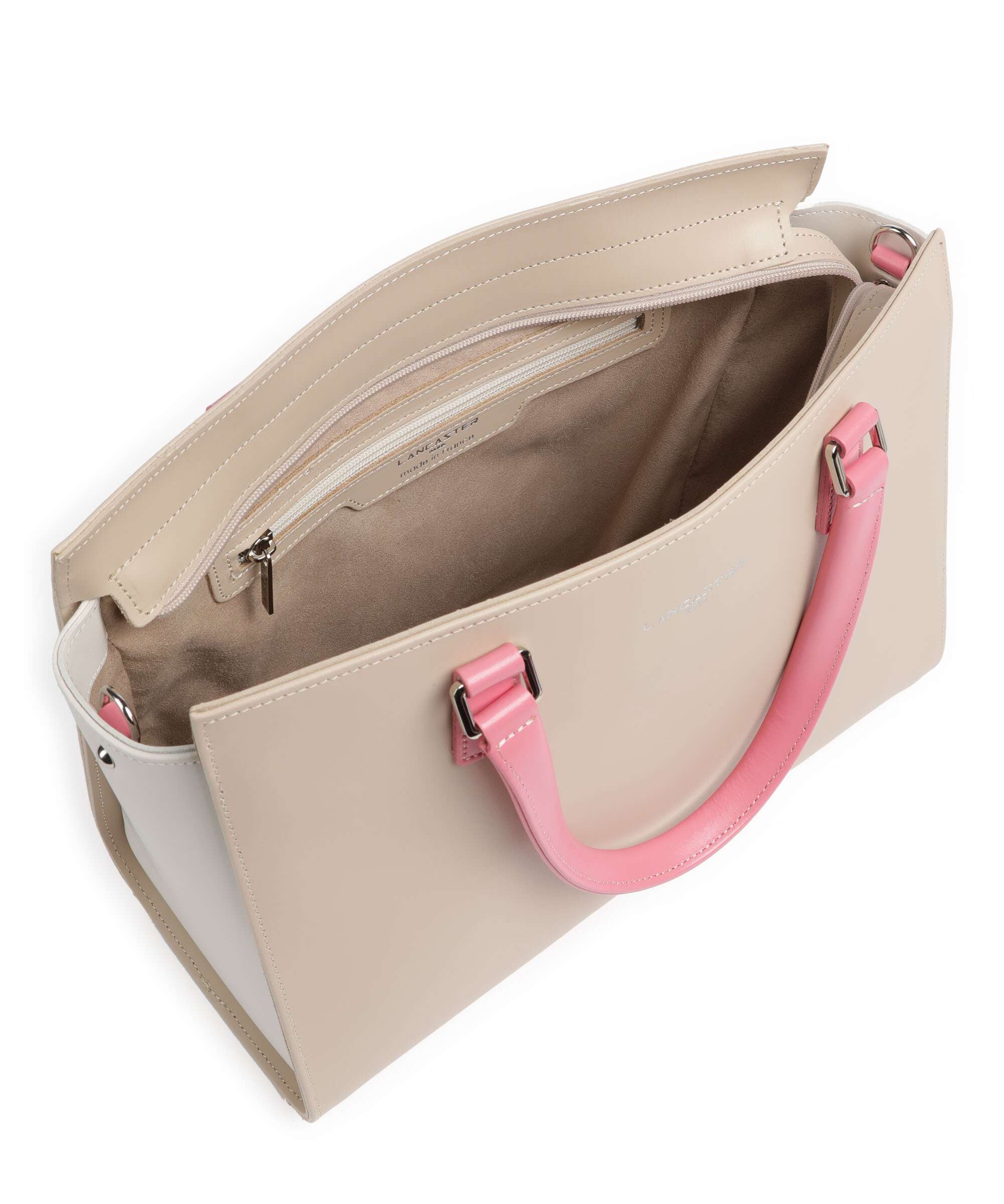 Lancaster Smooth Handtas beige - Image 7