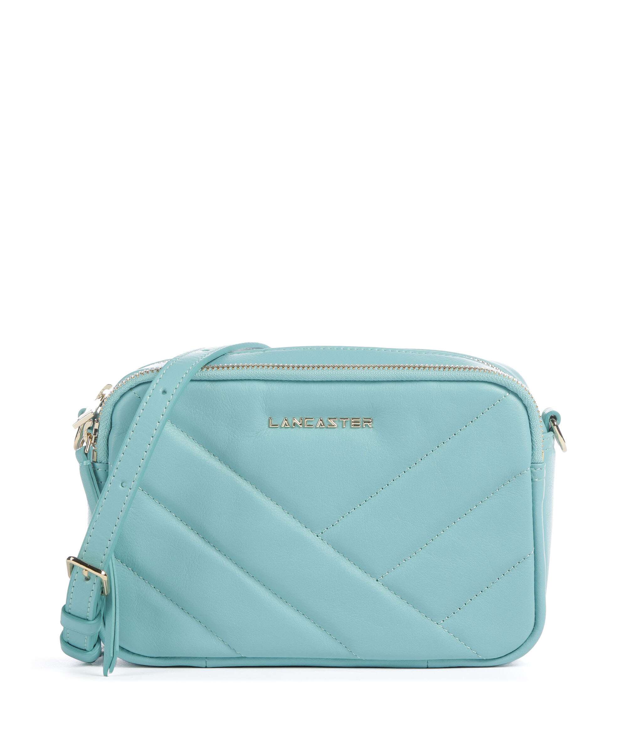 Lancaster Soft Matelassé Crossbody tas lagon