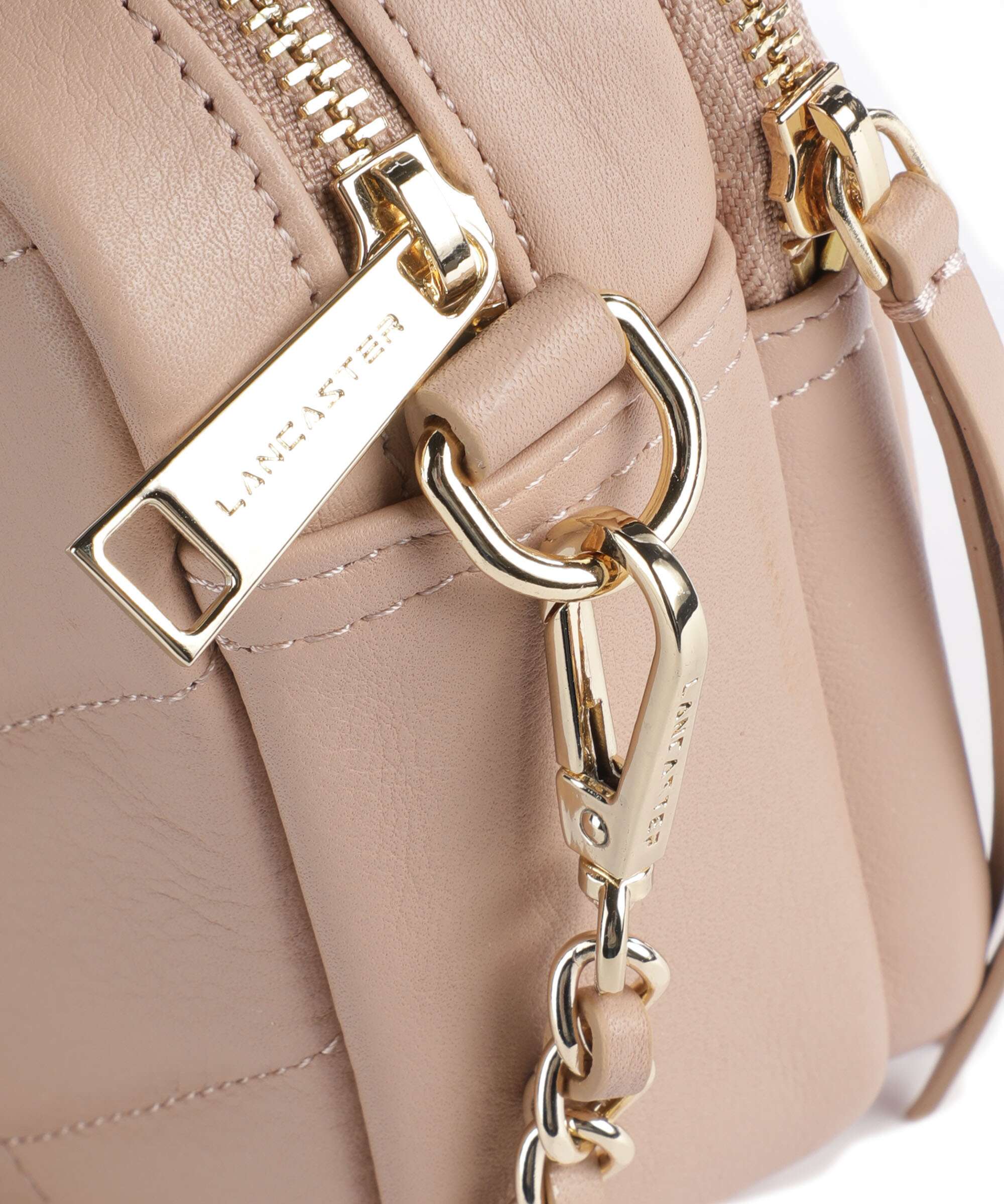 Lancaster Soft Matelassé Crossbody tas nuderose - Image 4