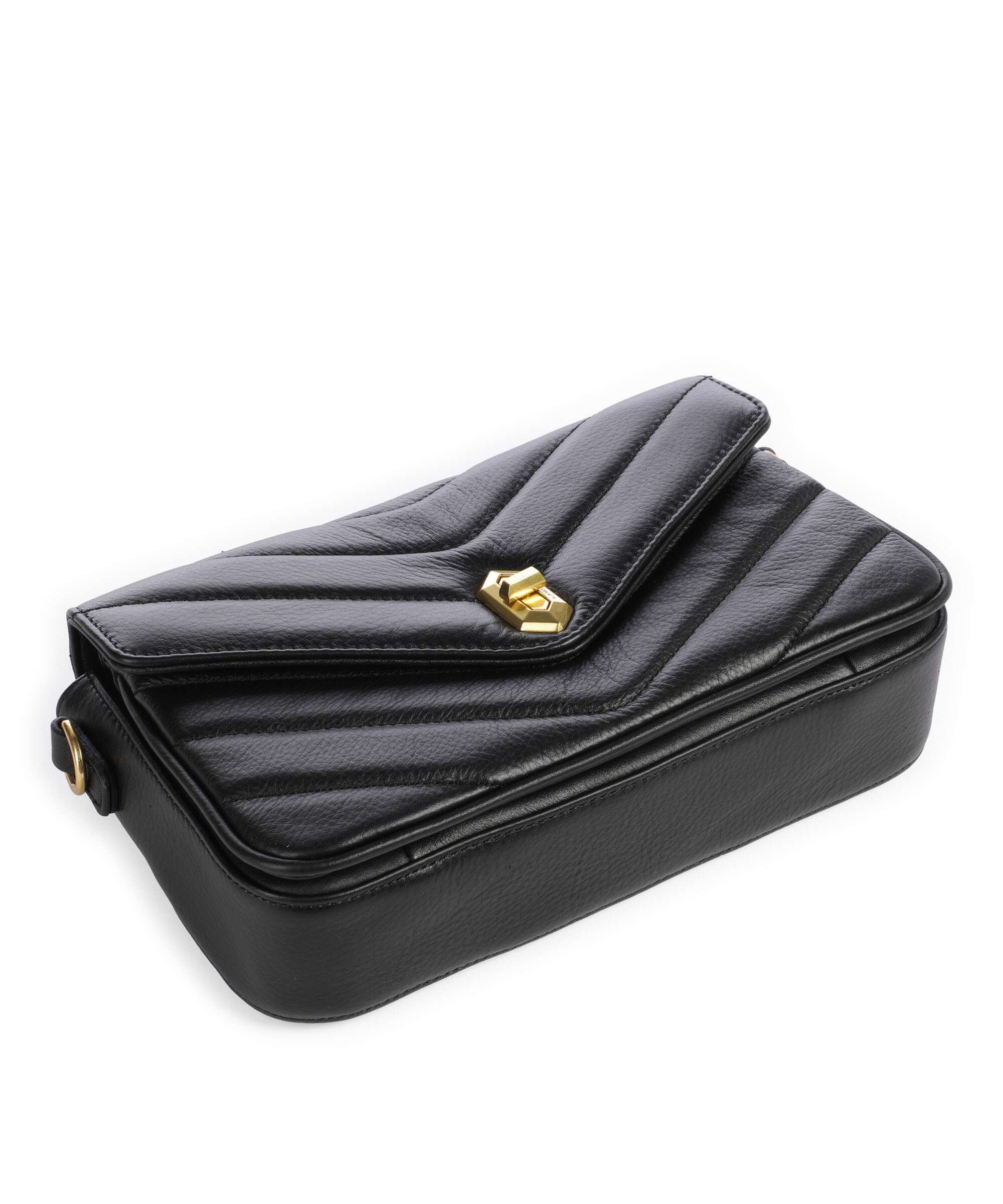 Lancaster Soft Matelassé Crossbody tas noir - Image 5