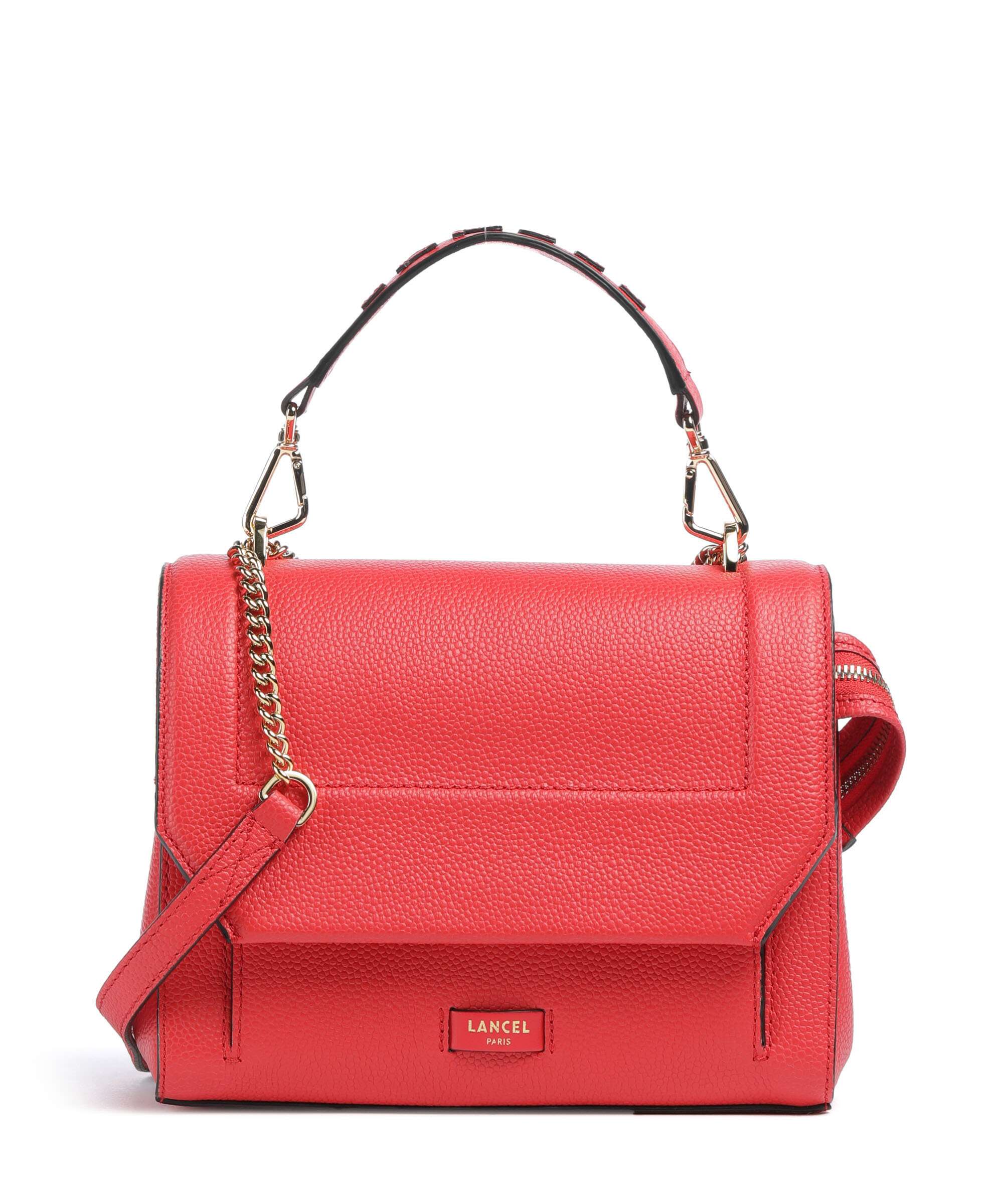 Lancel Ninon M Schoudertas kiss red