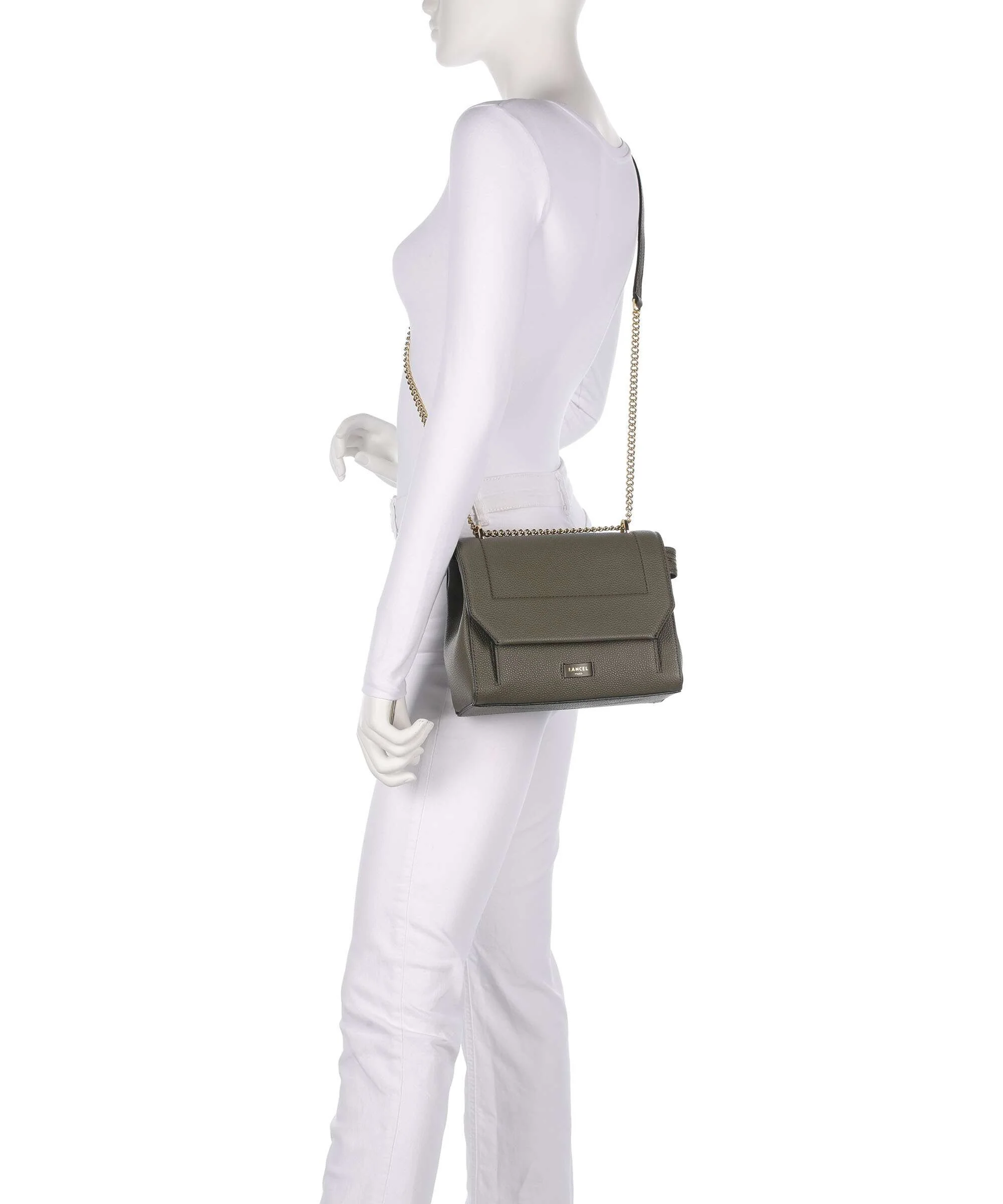 Lancel Ninon M Schoudertas dark khaki - Image 4