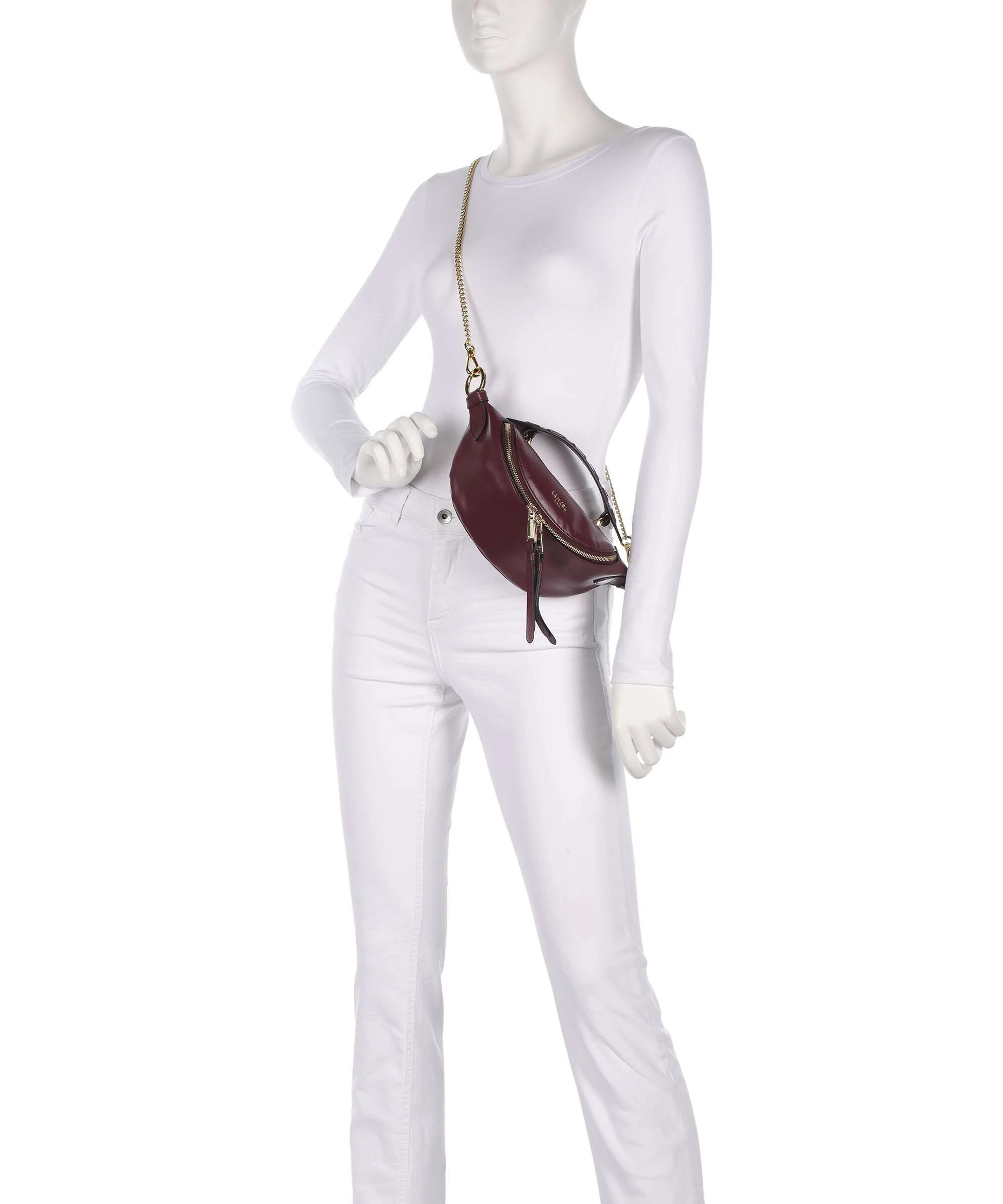 Lancel Origami Mini Crossbody tas cassis - Image 3