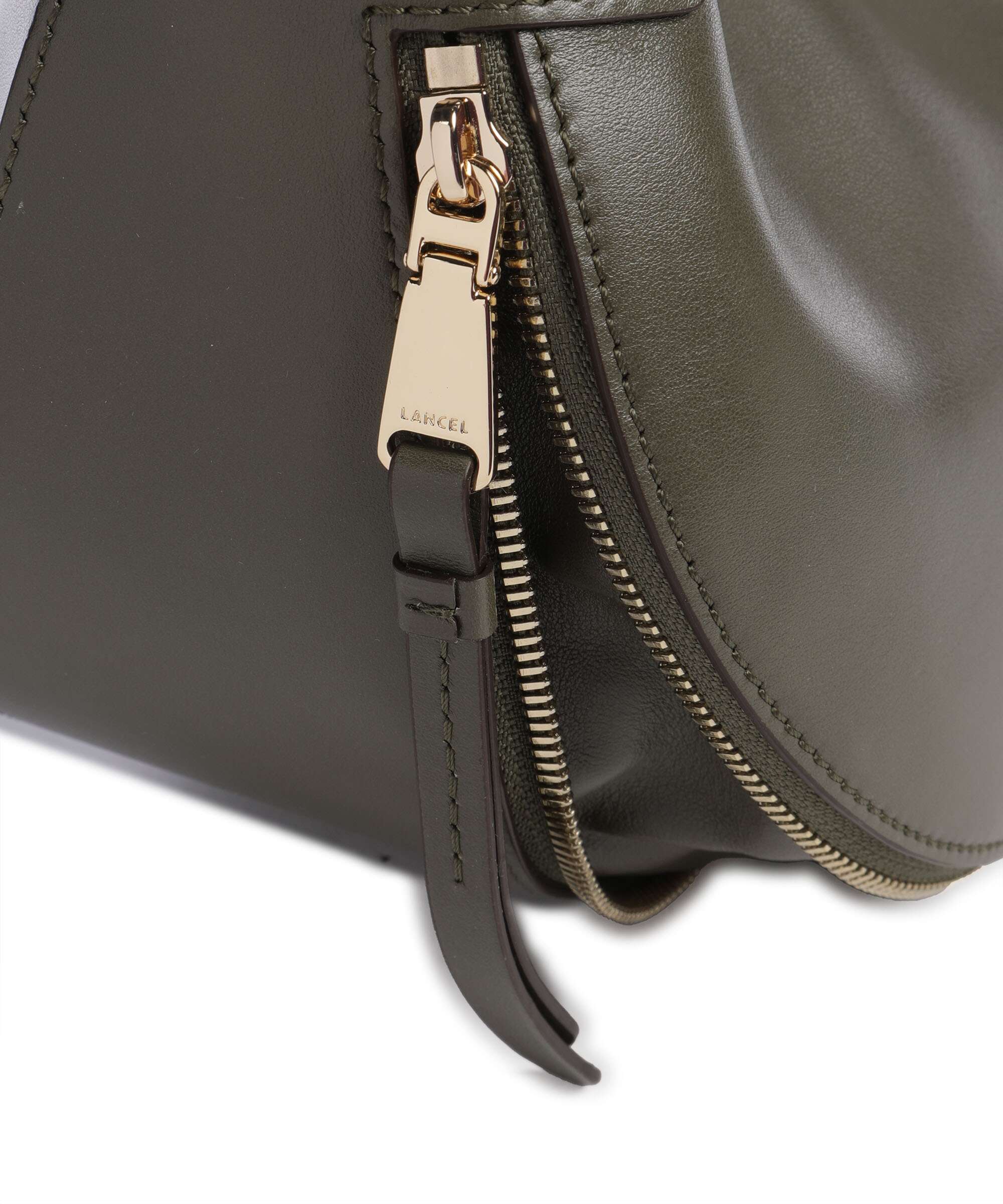 Lancel Origami S Hobo tas dark khaki - Image 4