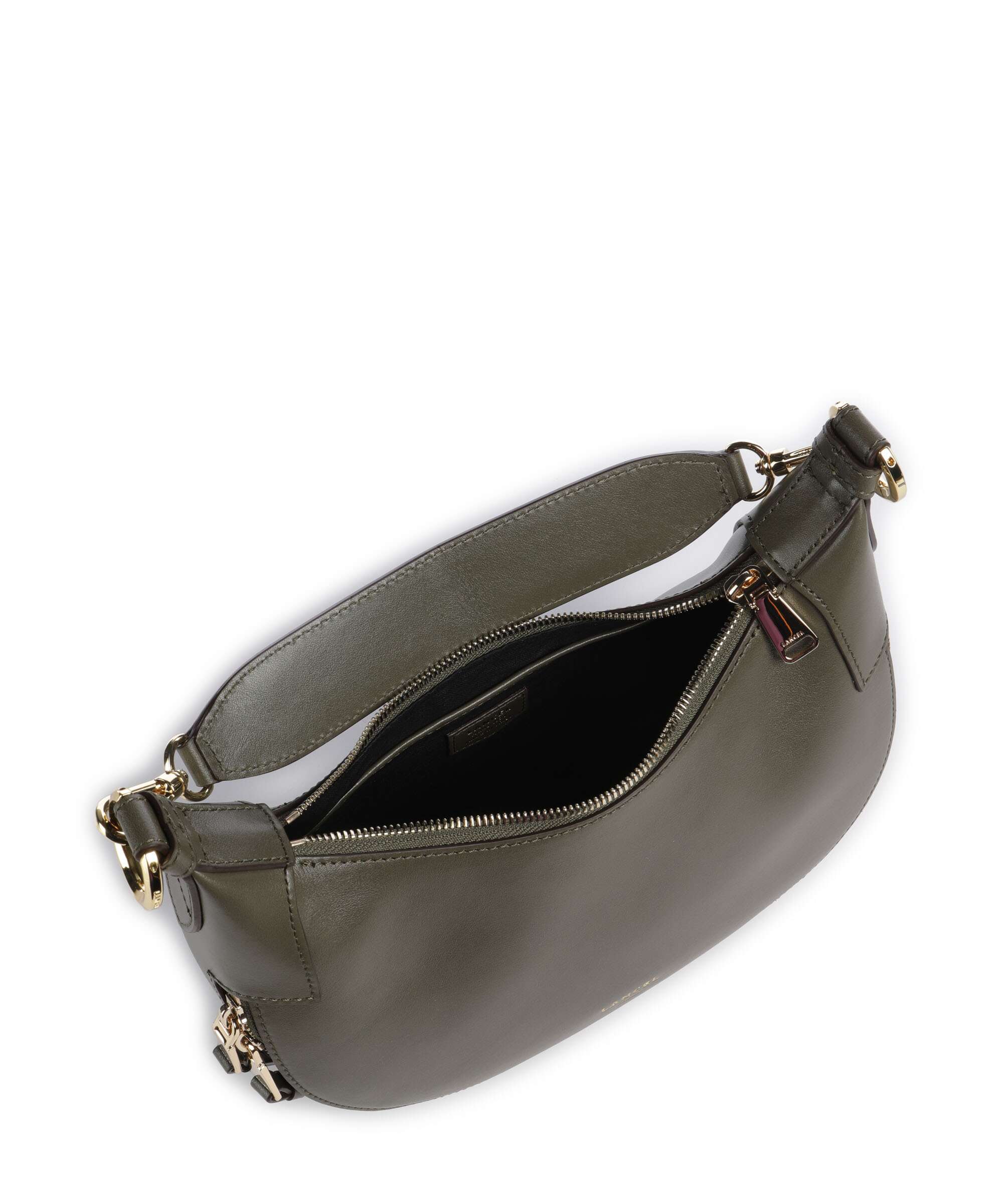 Lancel Origami S Hobo tas dark khaki - Image 6