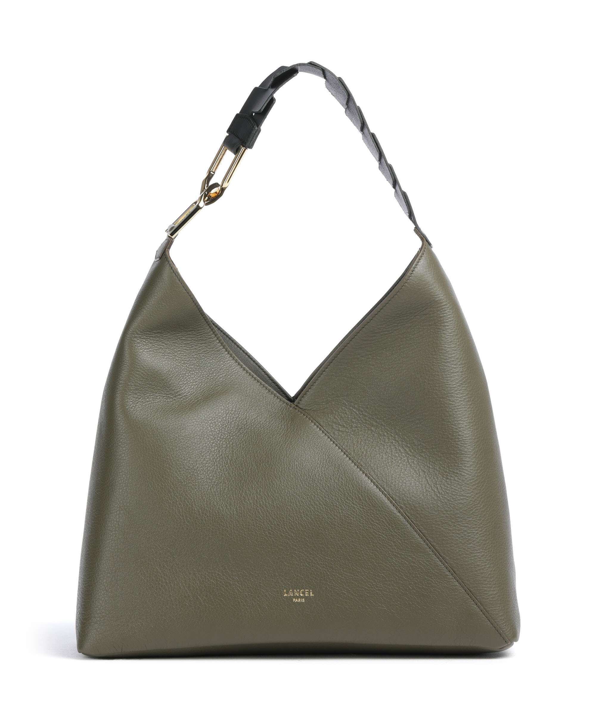 Lancel Pagode L Hobo tas dark khaki/black