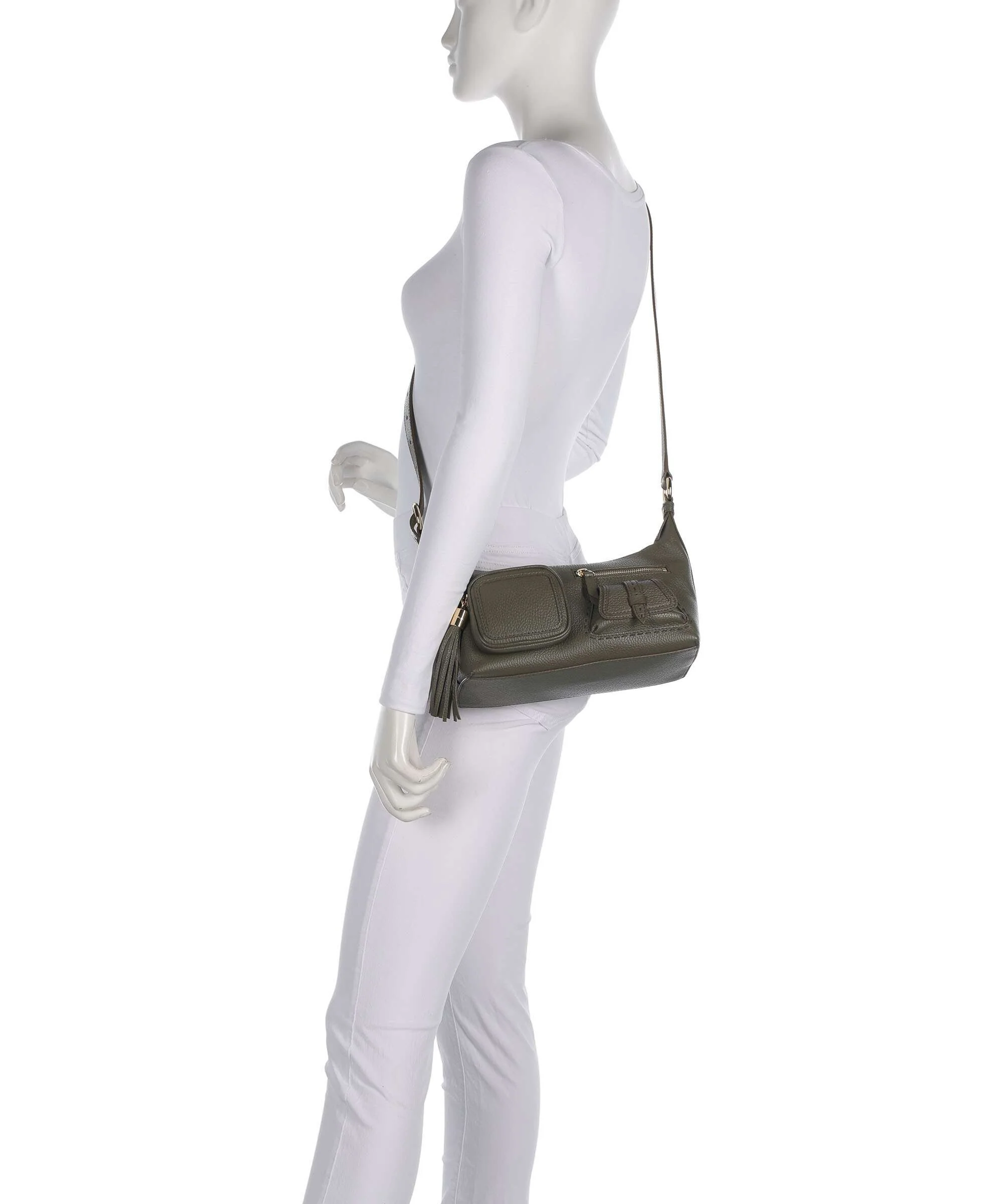 Lancel Premier Flirt S Crossbody tas dark khaki - Image 4