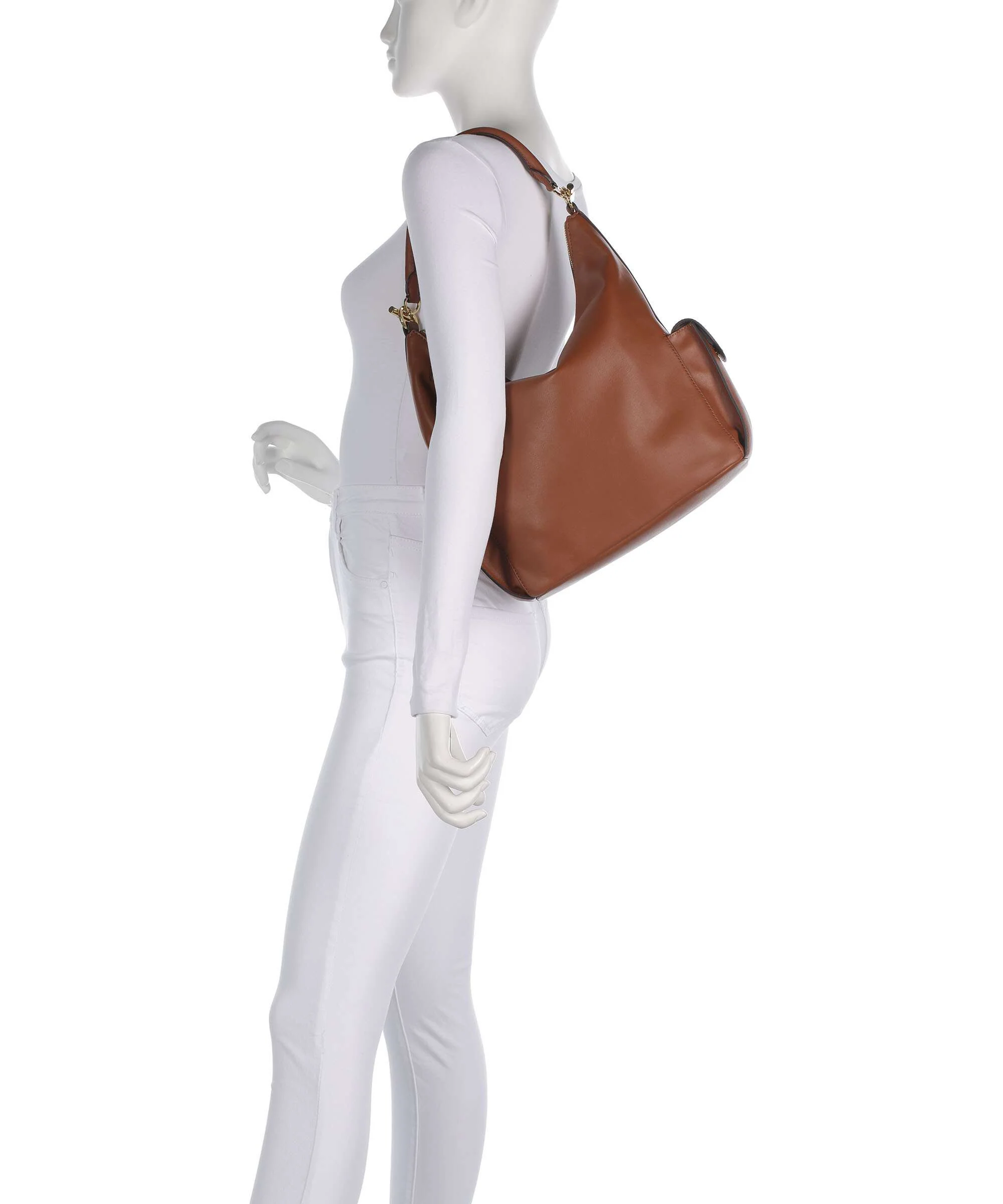 Lauren Ralph Lauren Blaike Large Hobo tas lauren tan - Image 3