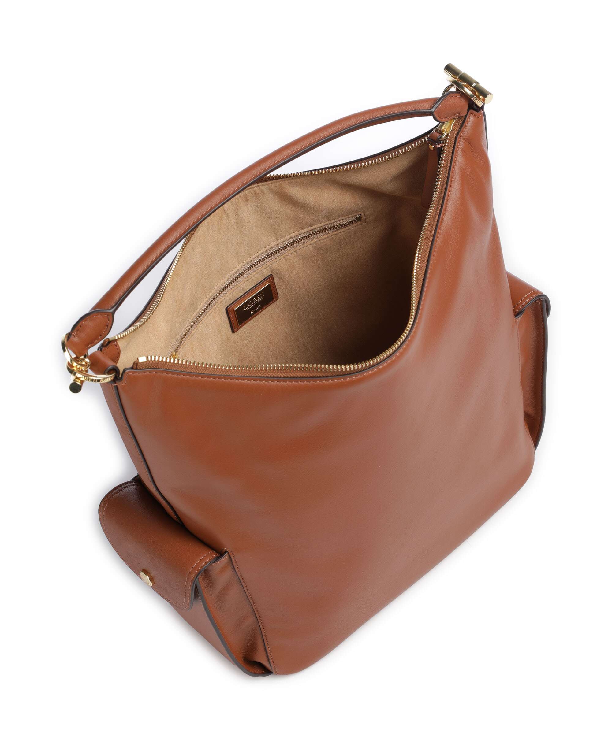 Lauren Ralph Lauren Blaike Large Hobo tas lauren tan - Image 6