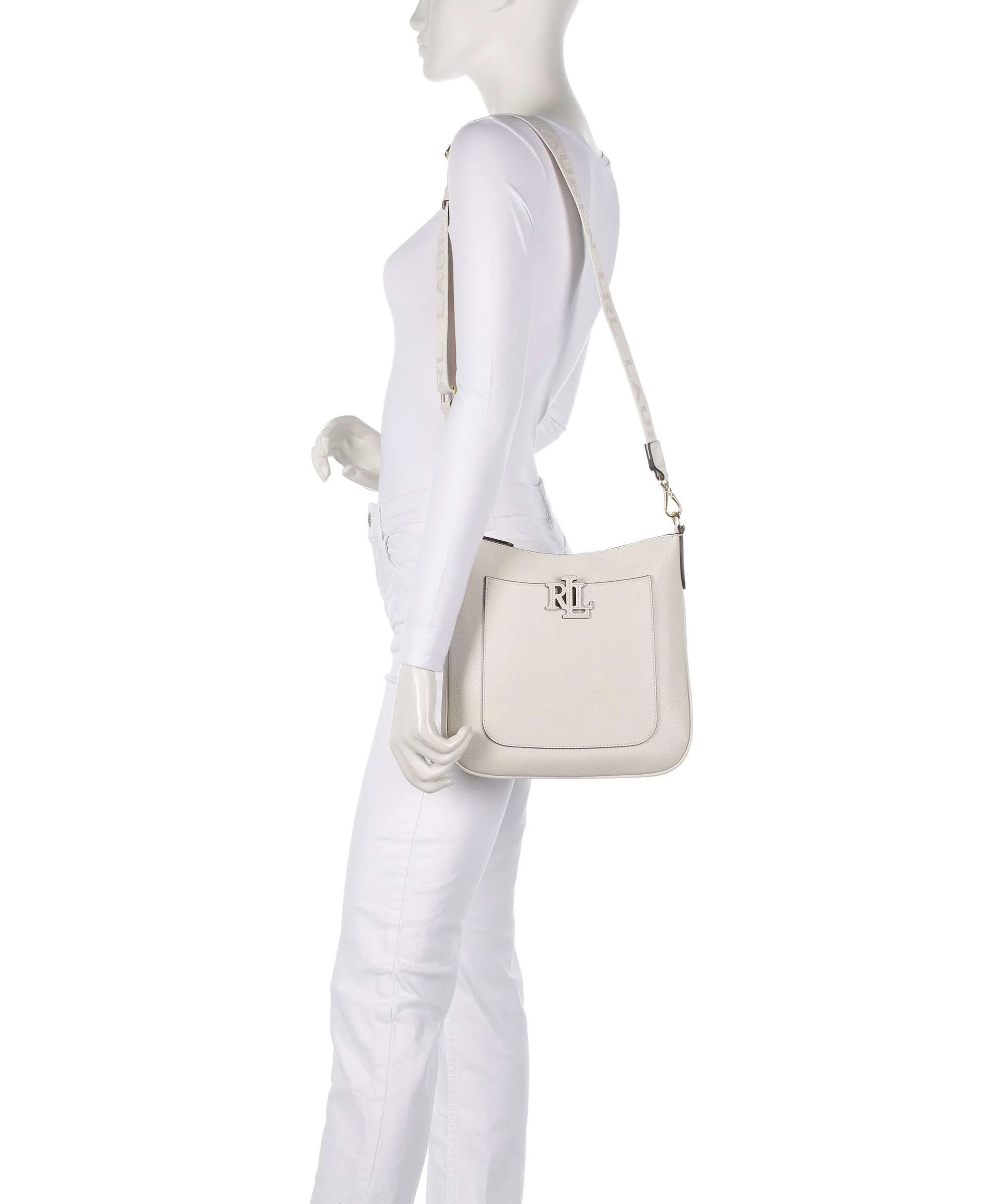 Lauren Ralph Lauren Cameryn 27 Crossbody tas soft white - Image 3