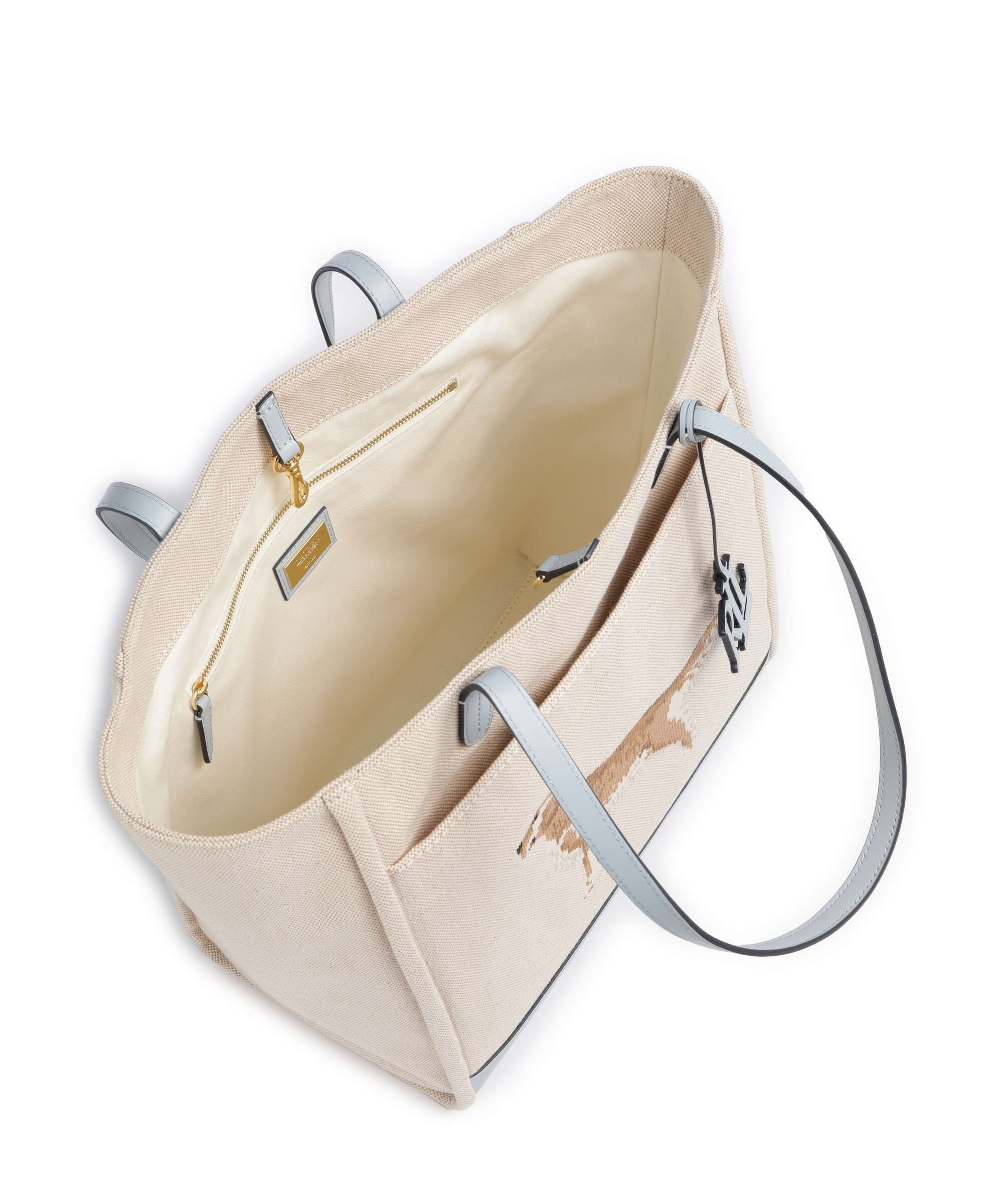 Lauren Ralph Lauren Cameryn Large Boodschappentas natural/buff canvas/alpine blue - Image 5