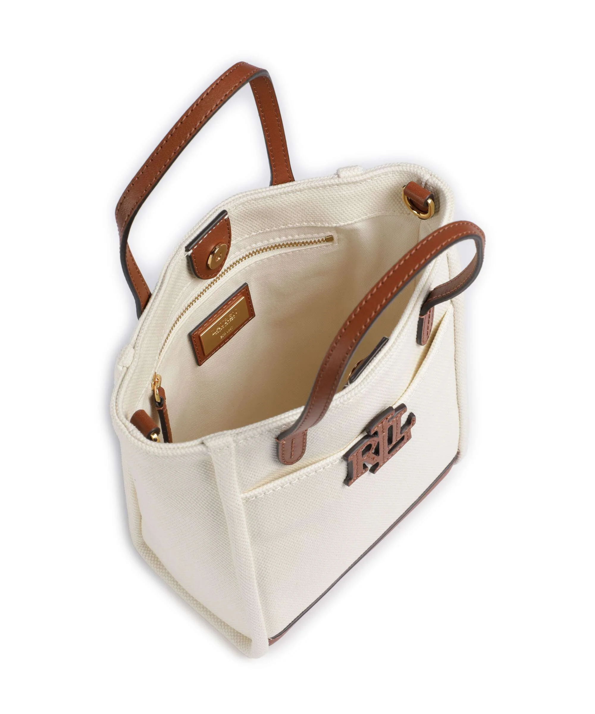 Lauren Ralph Lauren Cameryn Small Crossbody tas natural/lauren tan - Image 5