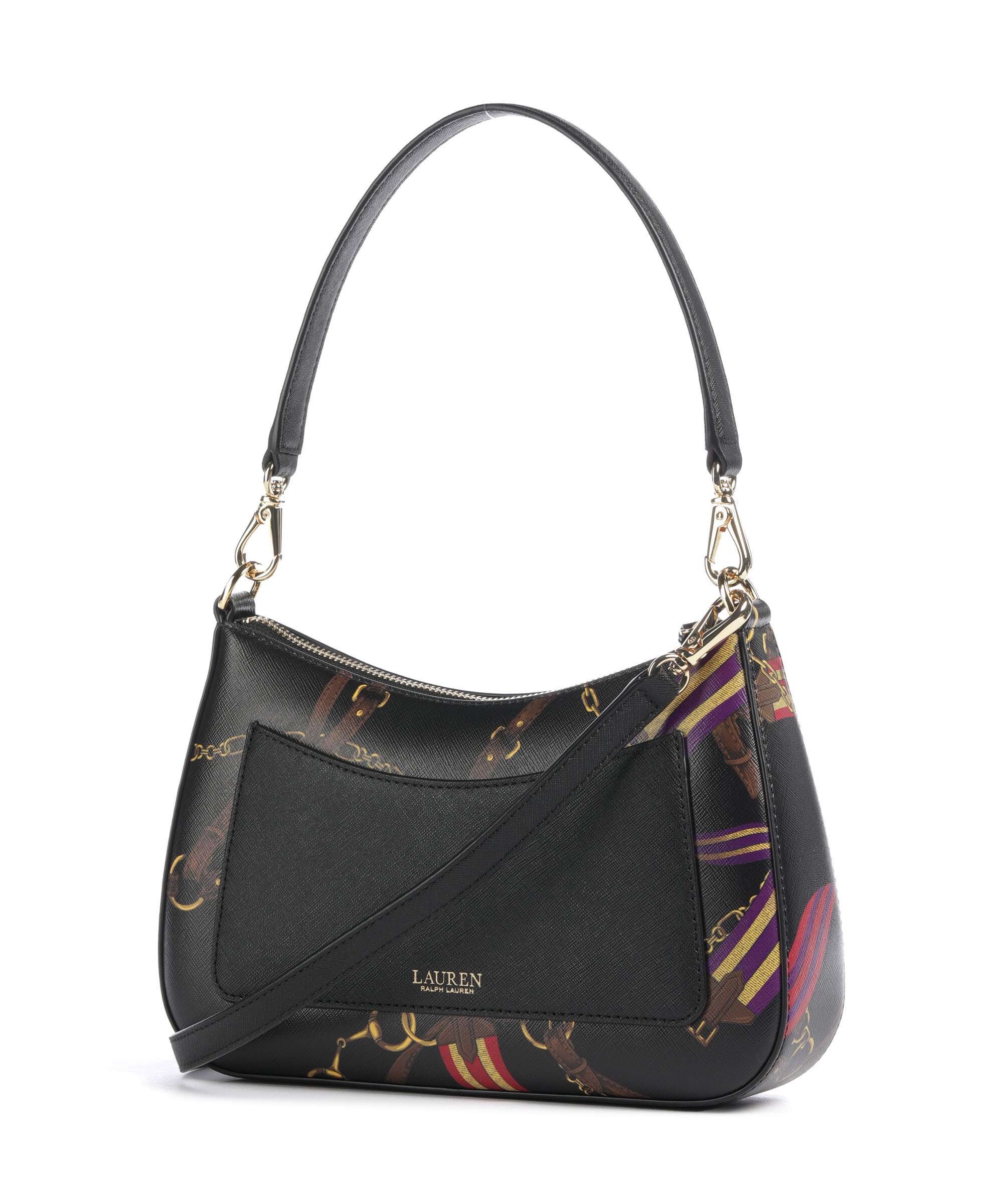 Lauren Ralph Lauren Danni 26 Schoudertas holiday equestrian belting/black - Image 2