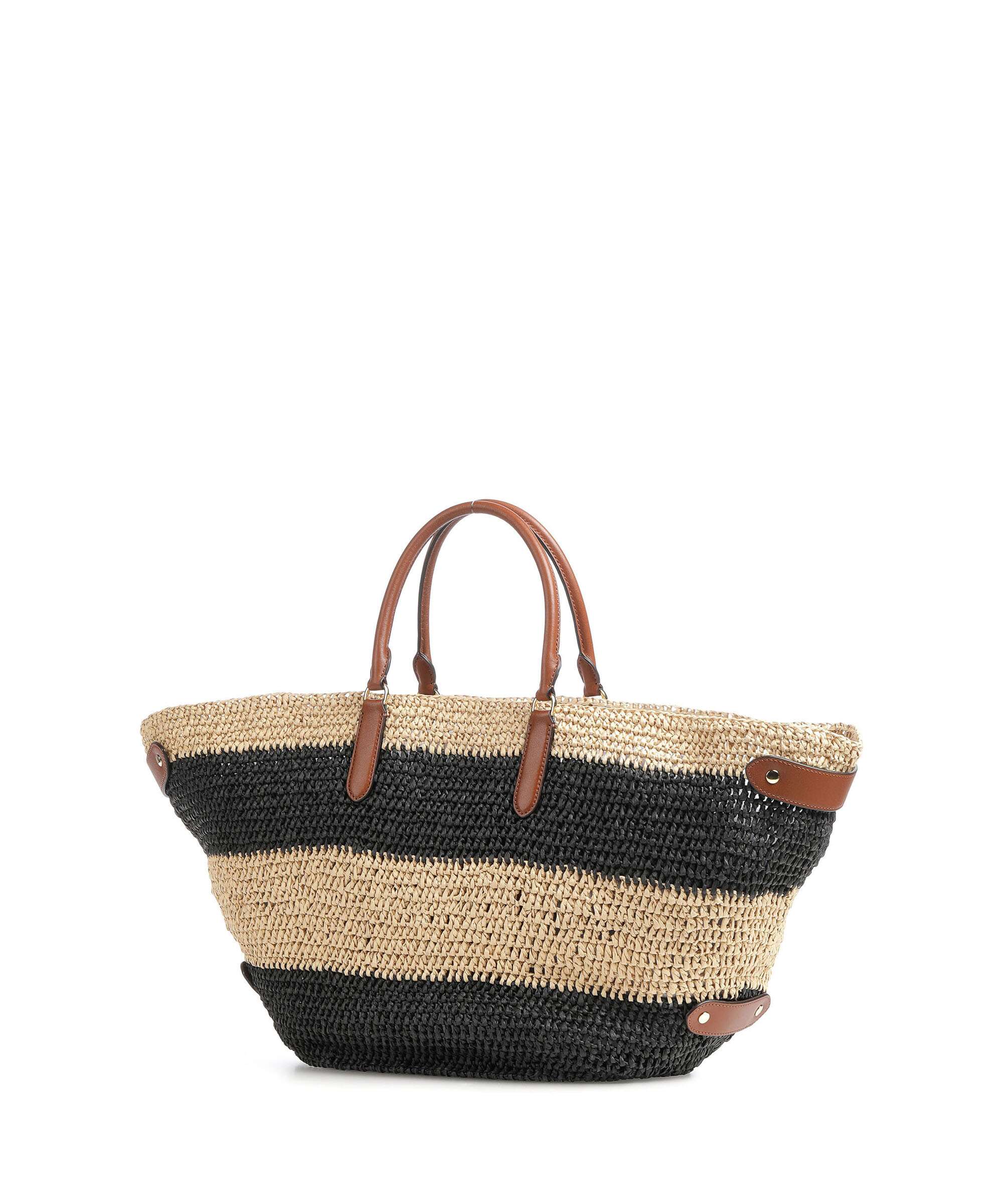 Lauren Ralph Lauren Daphney 40 Straw Handtas natural/black/lauren tan - Image 2