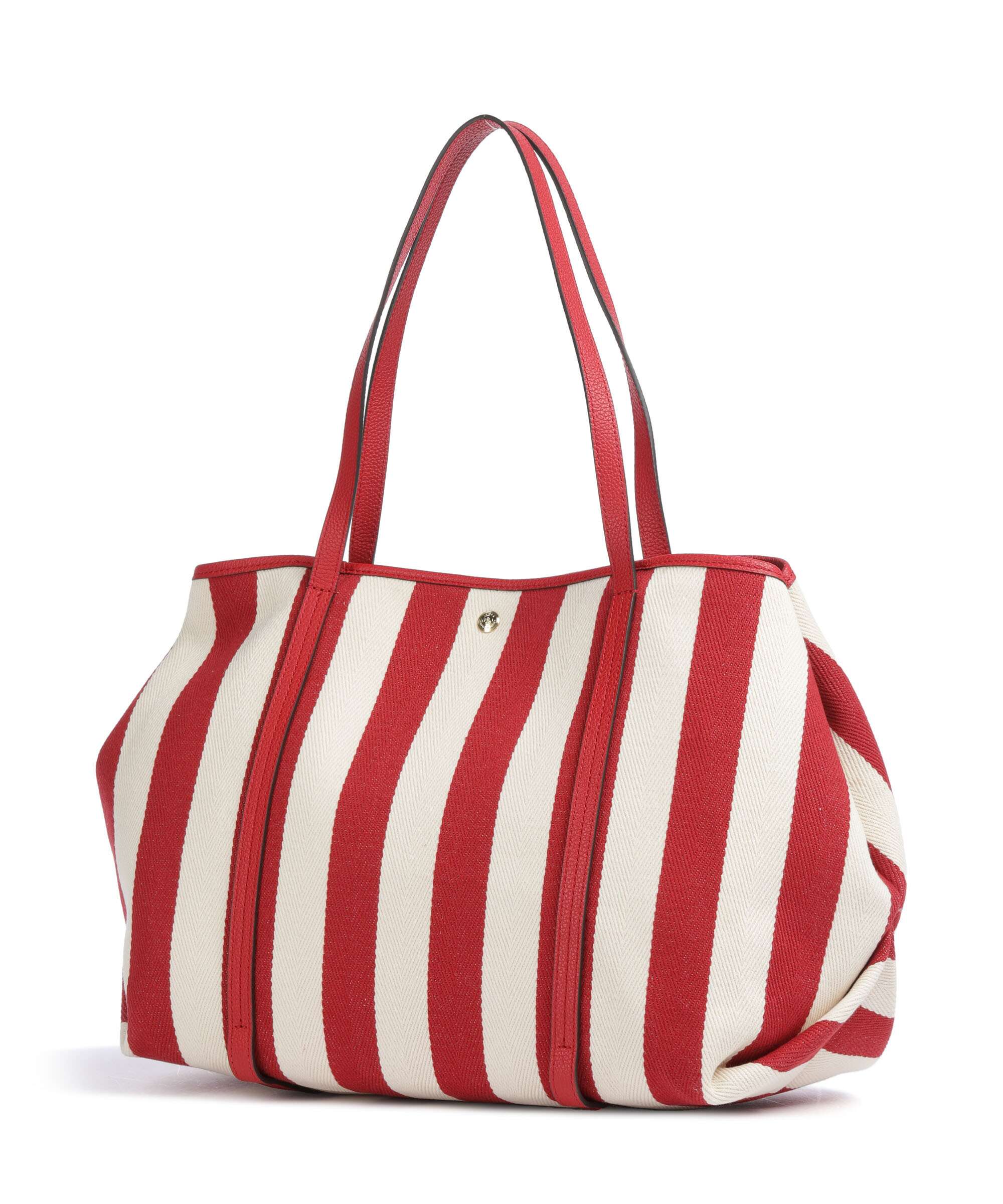 Lauren Ralph Lauren Emerie Extra Large Boodschappentas natural/festive red stripe - Image 4