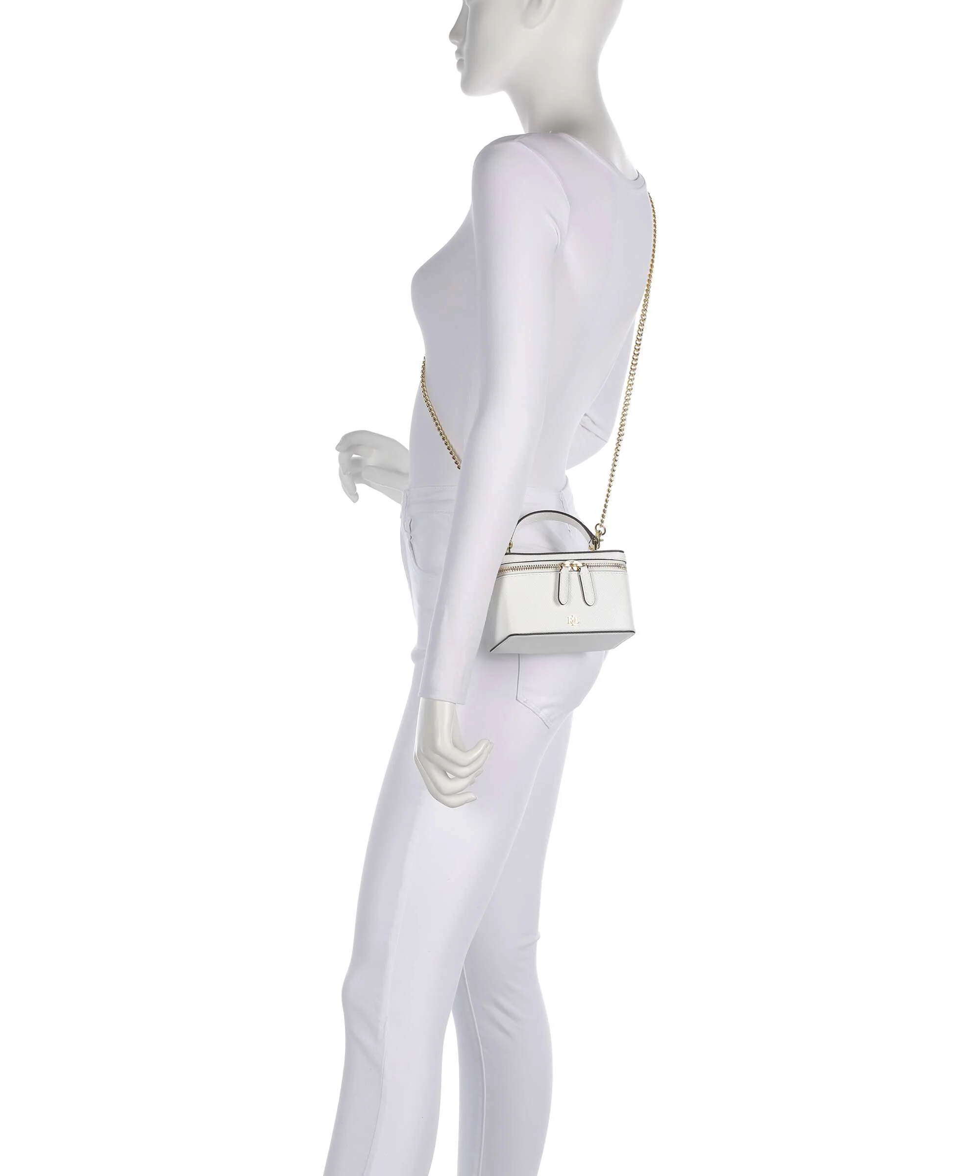 Lauren Ralph Lauren Hallee Small Crossbody tas white - Image 3