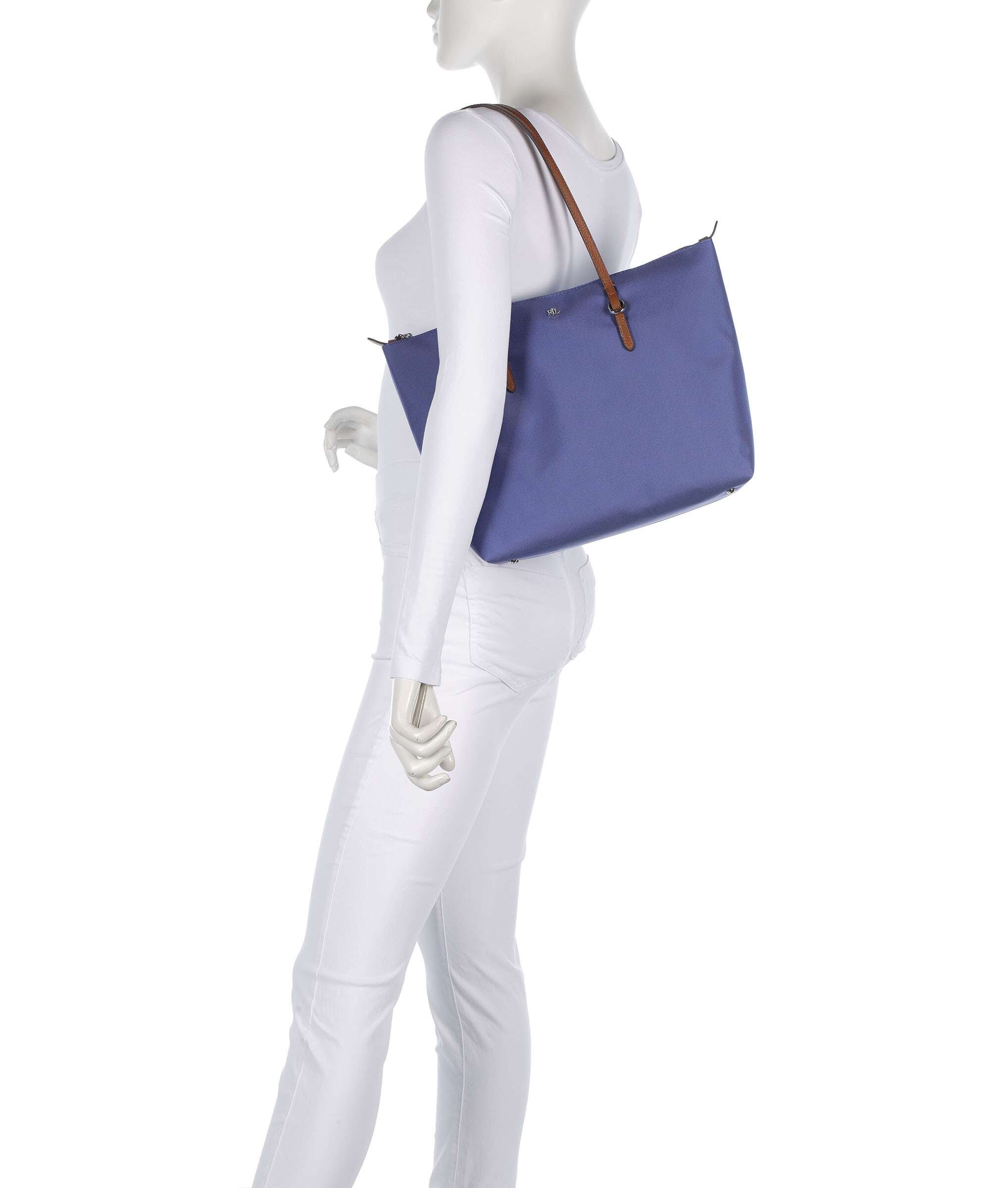 Lauren Ralph Lauren Keaton 26 Boodschappentas blue lapis/lauren tan - Image 3
