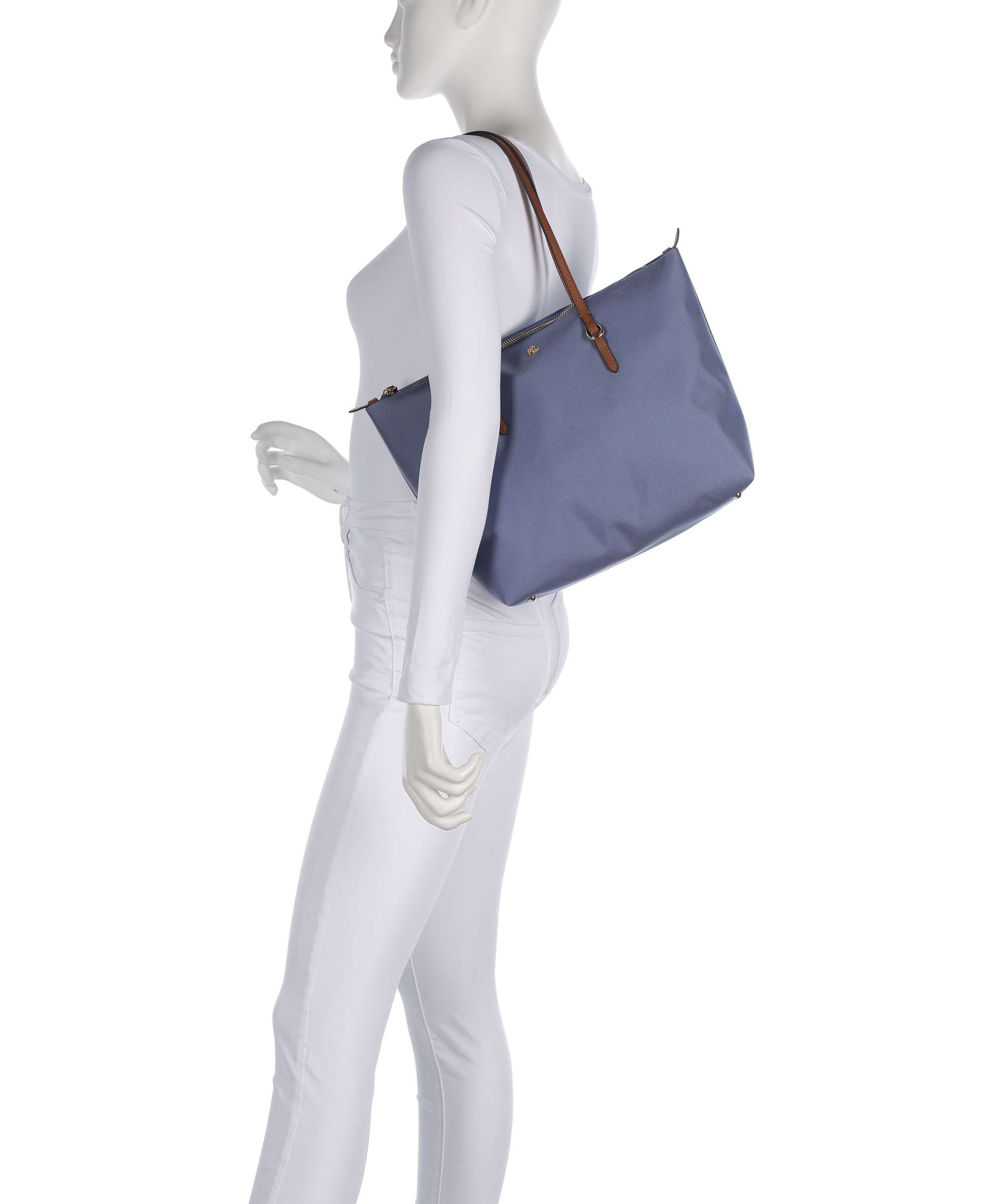 Lauren Ralph Lauren Keaton 26 Boodschappentas carson blue/lauren tan - Image 3