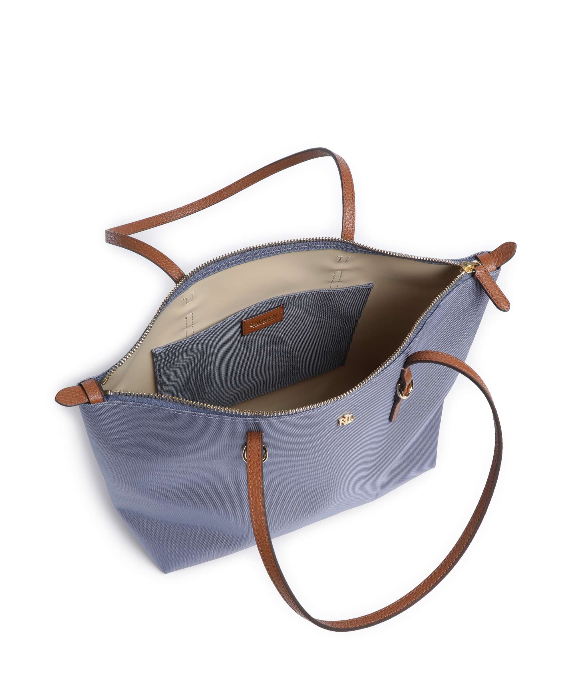 Lauren Ralph Lauren Keaton 26 Boodschappentas carson blue/lauren tan - Image 5
