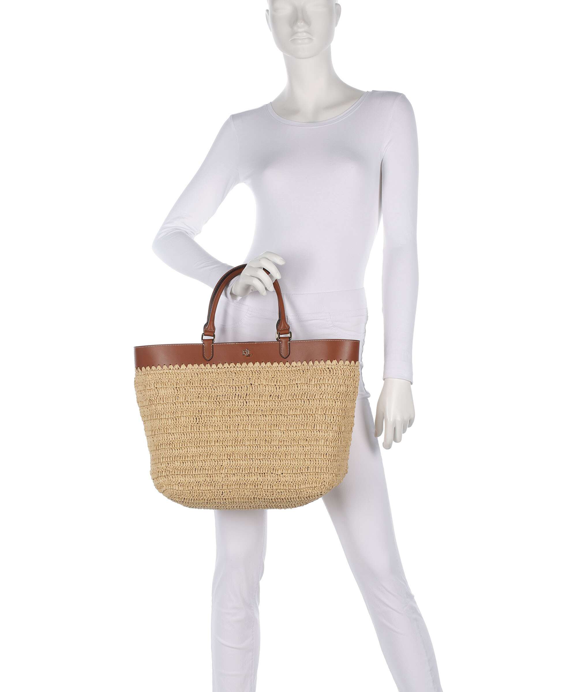 Lauren Ralph Lauren Kyla Large Handtas natural/lauren tan - Image 3