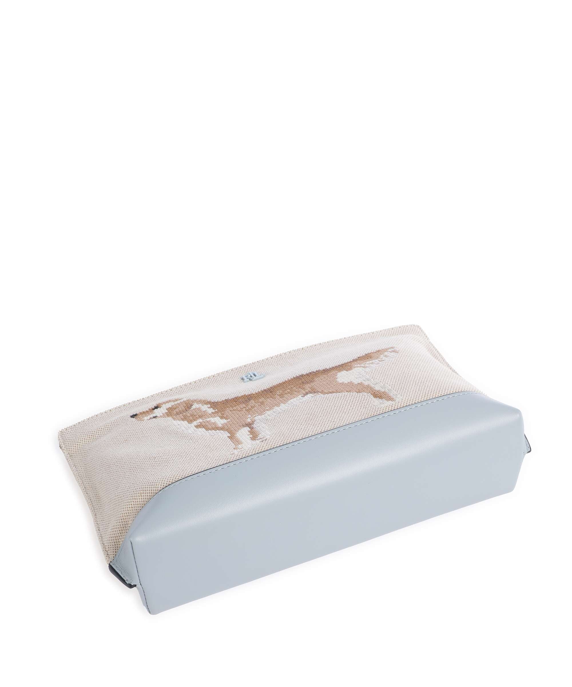 Lauren Ralph Lauren Make-up tasje natural/buff canvas/alpine blue - Image 3