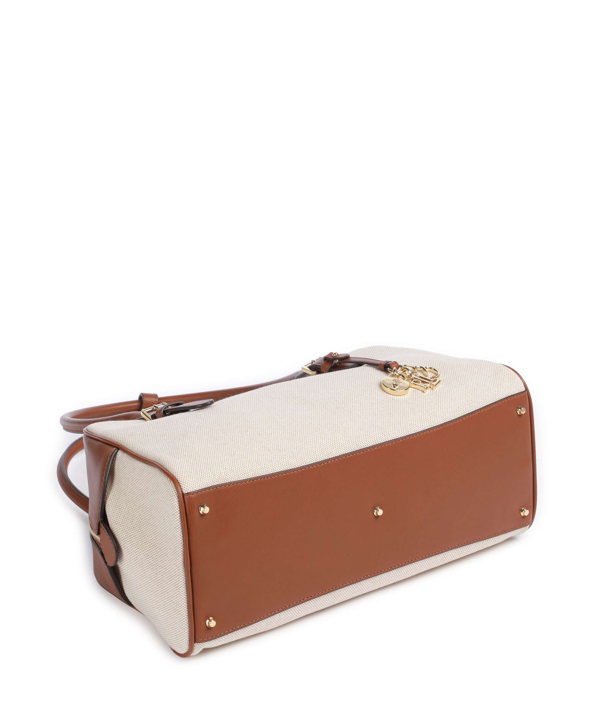 Lauren Ralph Lauren Marcy Schoudertas natural/buff canvas/lauren tan - Image 5