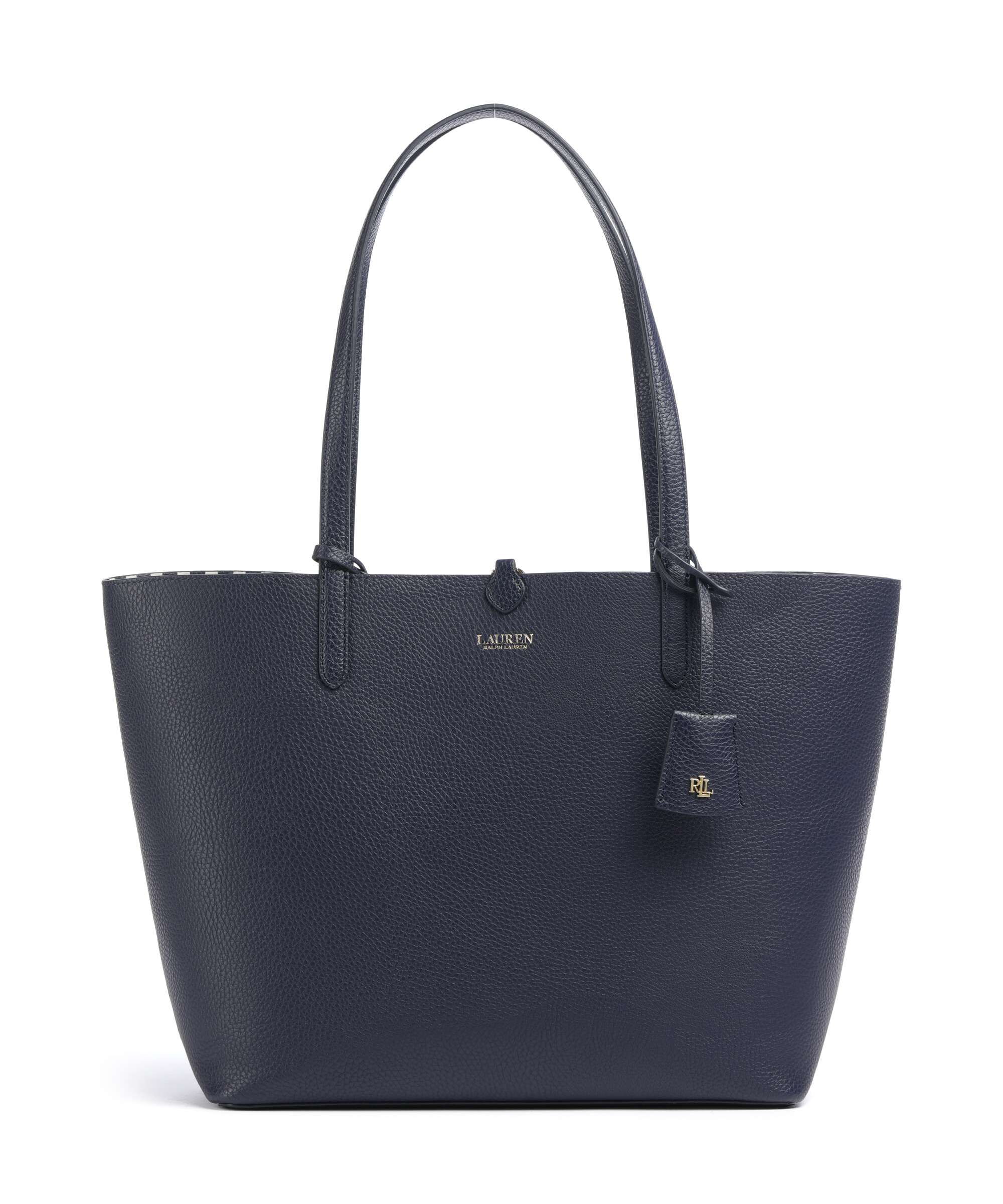 Lauren Ralph Lauren Medium Boodschappentas refined navy/skinny stripe