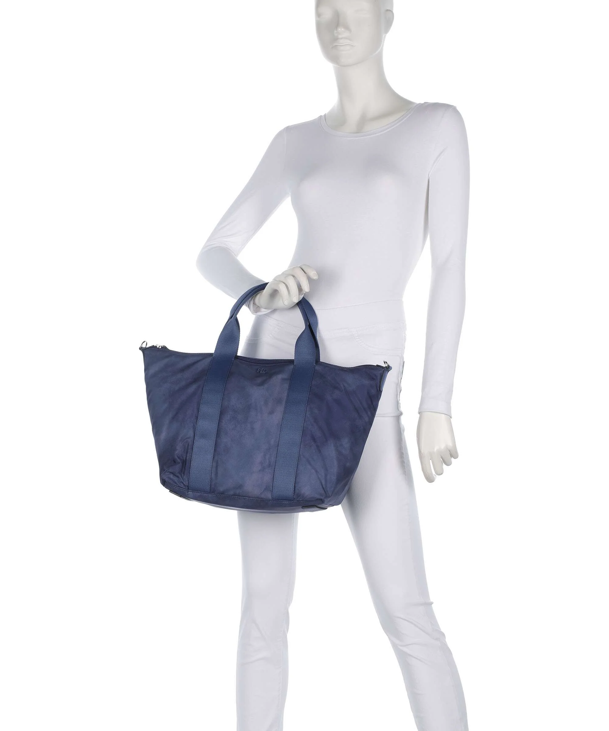 Lauren Ralph Lauren Stevie Extra Large Handtas mediterranean dye/dark capri blue - Image 3