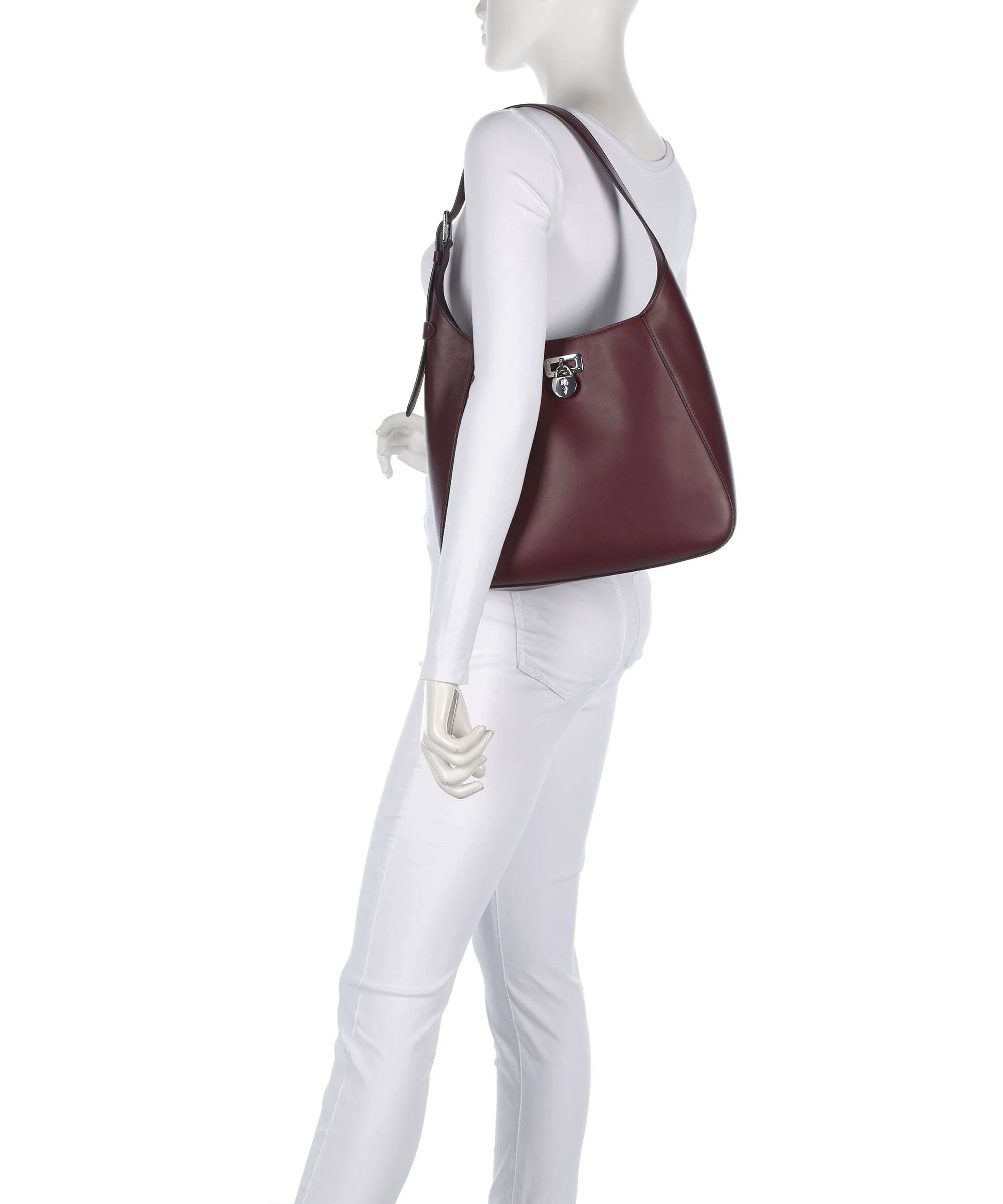 Lauren Ralph Lauren Tanner Large Schoudertas dark garnet - Image 3