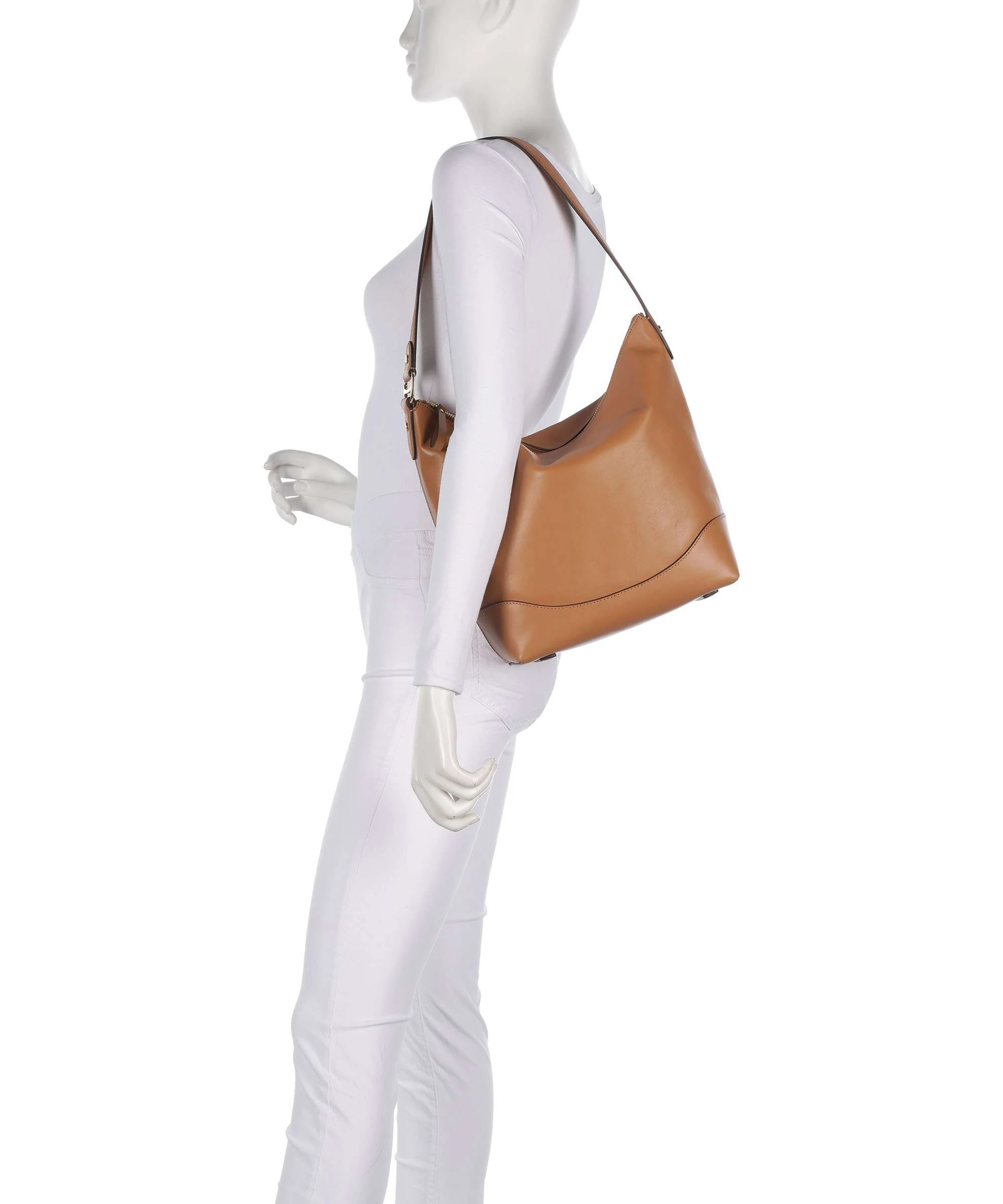 Lauren Ralph Lauren Tasha Large Hobo tas classic caramel - Image 3