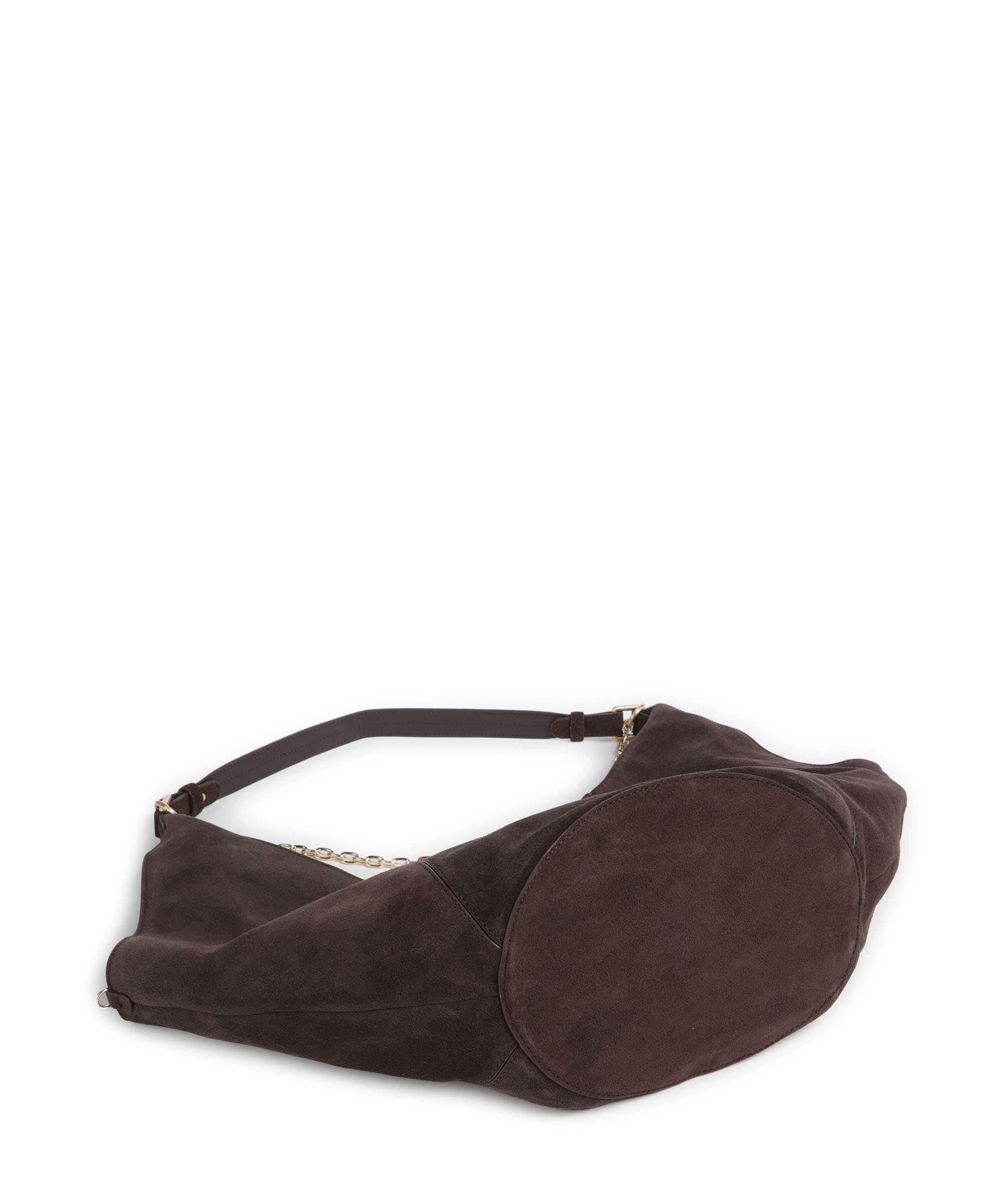 Les Visionnaires Amelie Cozy Chain Hobo tas dark brown - Image 5