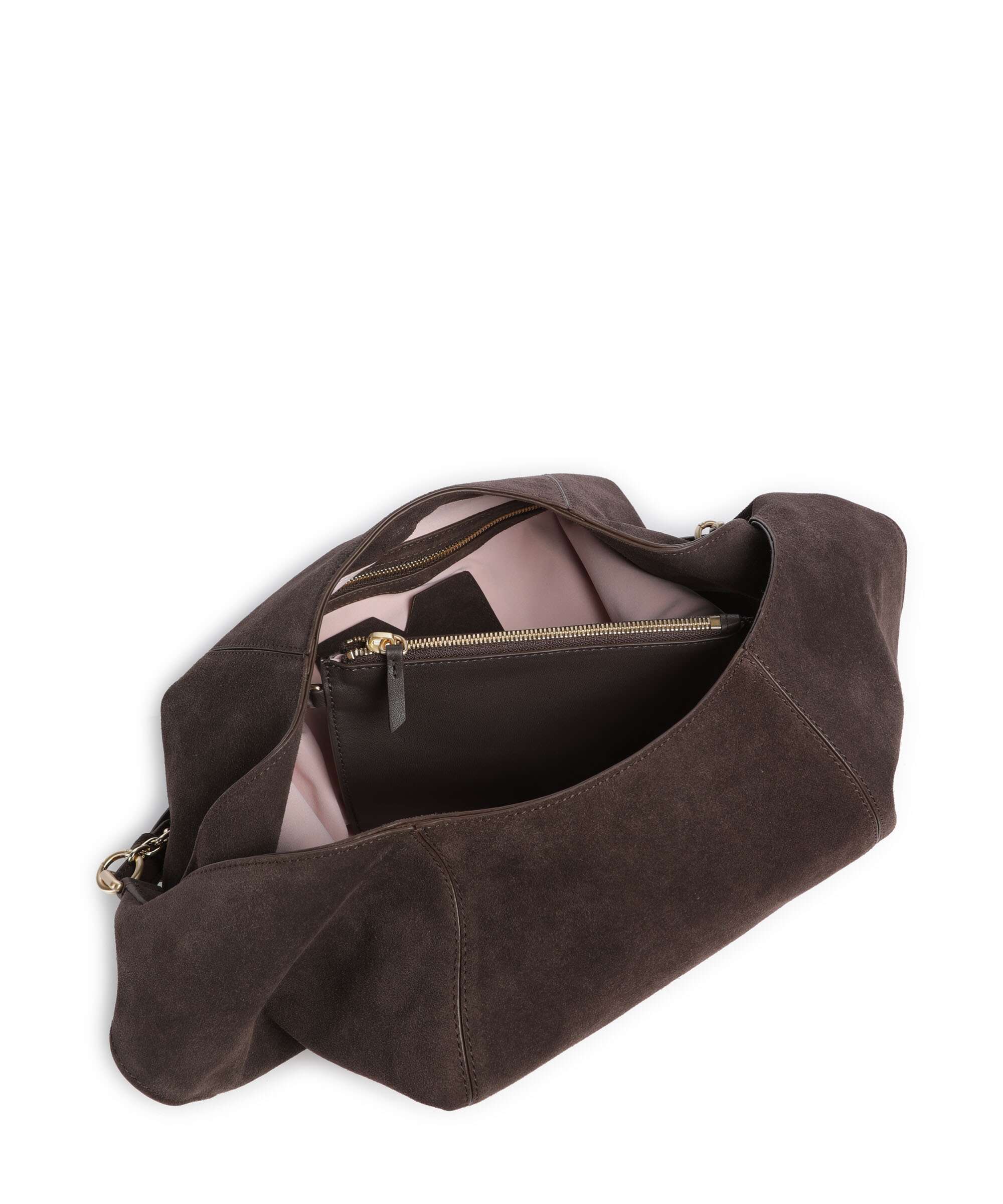 Les Visionnaires Amelie Cozy Chain Hobo tas dark brown - Image 6
