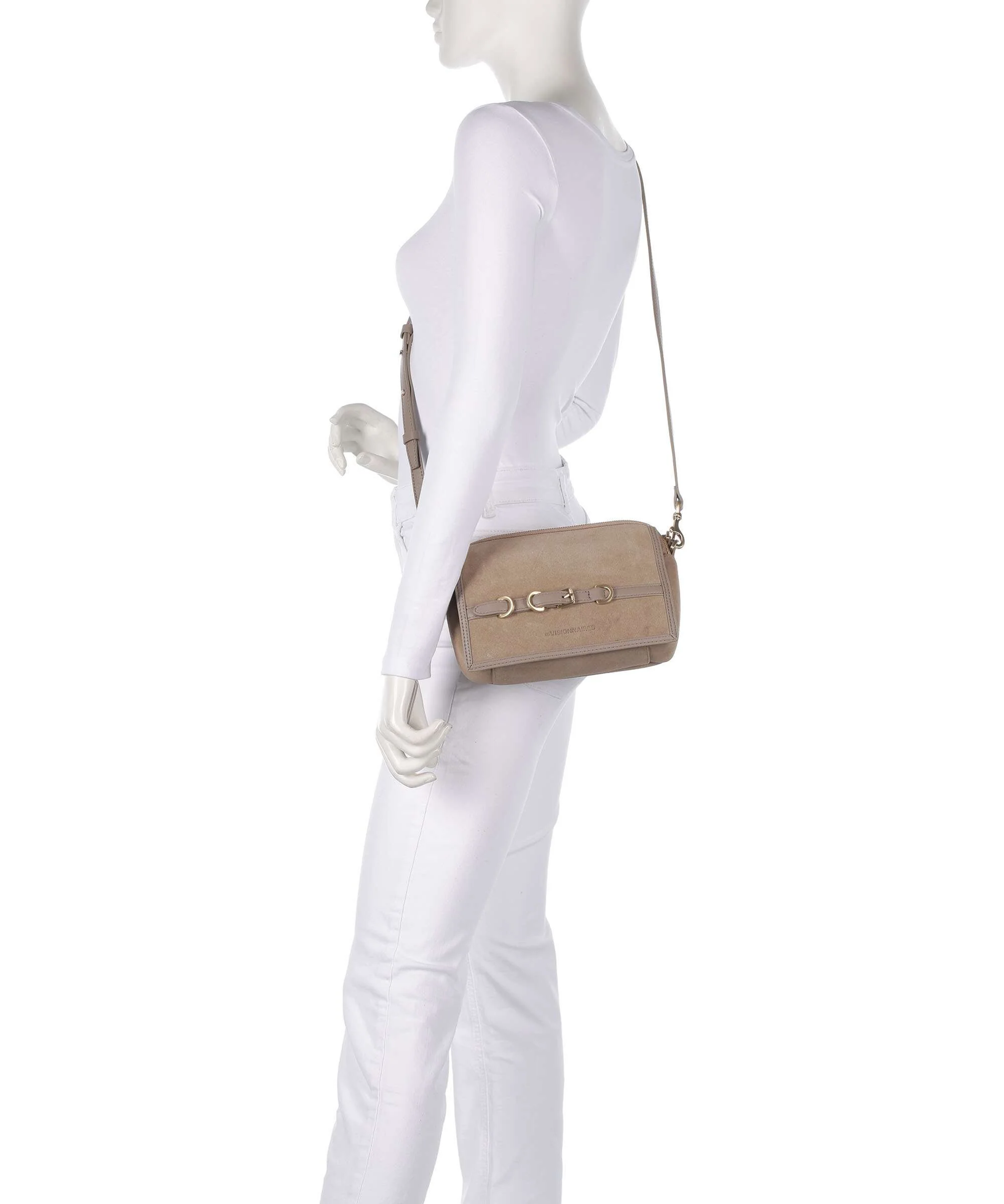Les Visionnaires Emily Cozy Crossbody tas mushroom/capuccino beige - Image 3
