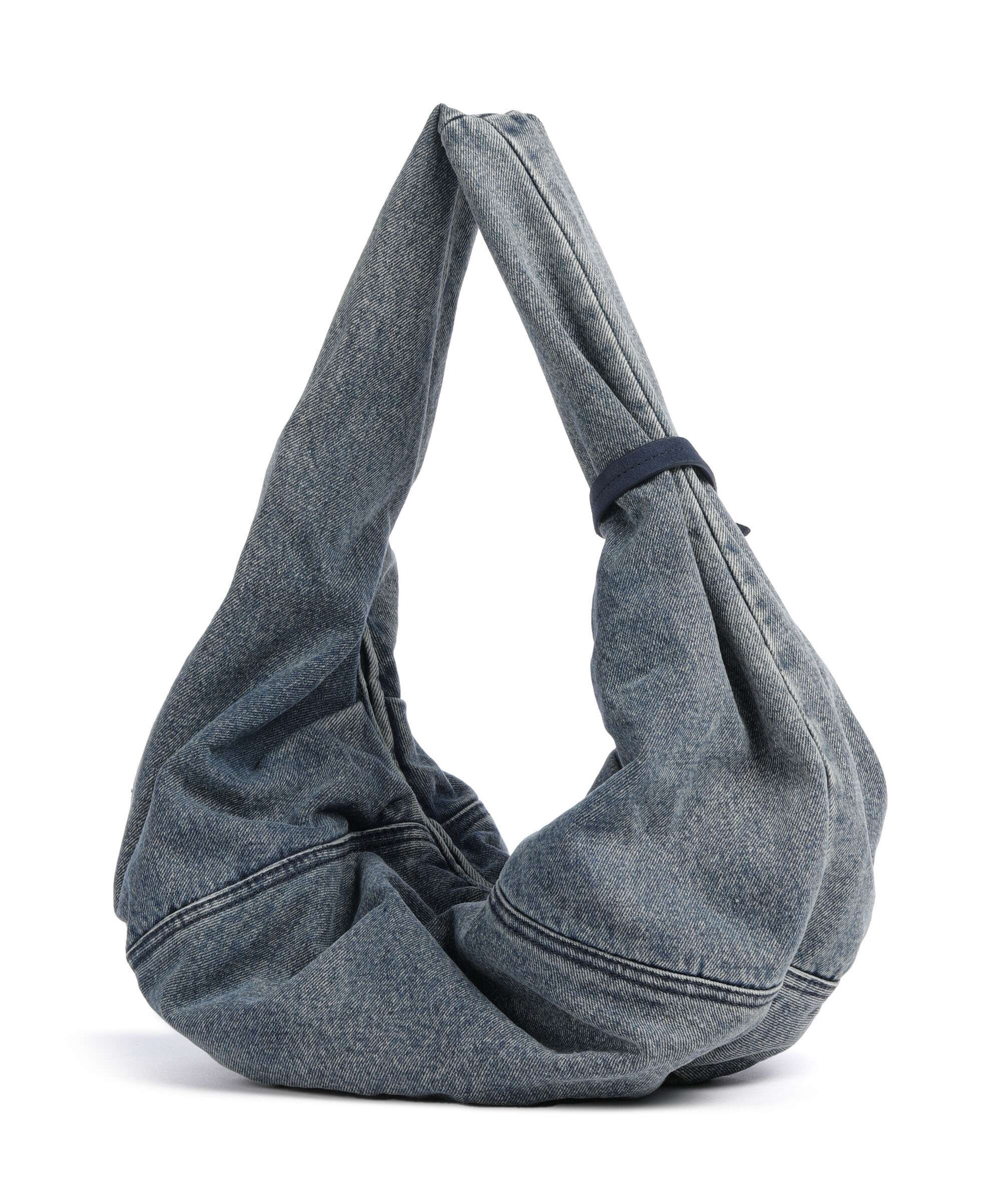 Les Visionnaires Greta Denim Essential Hobo tas washed denim - Image 2