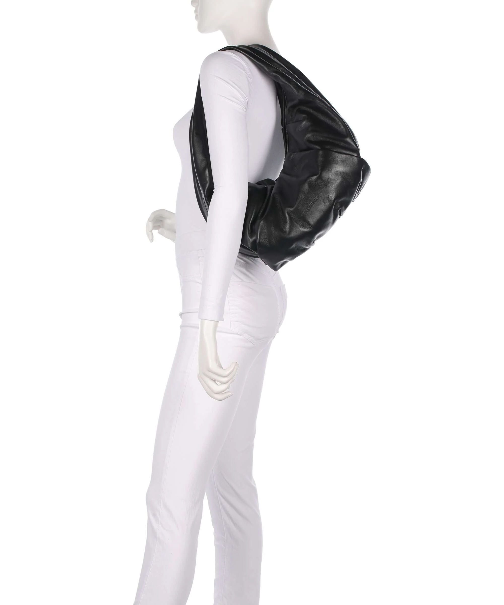 Les Visionnaires Greta Essential Silky Hobo tas black - Image 3