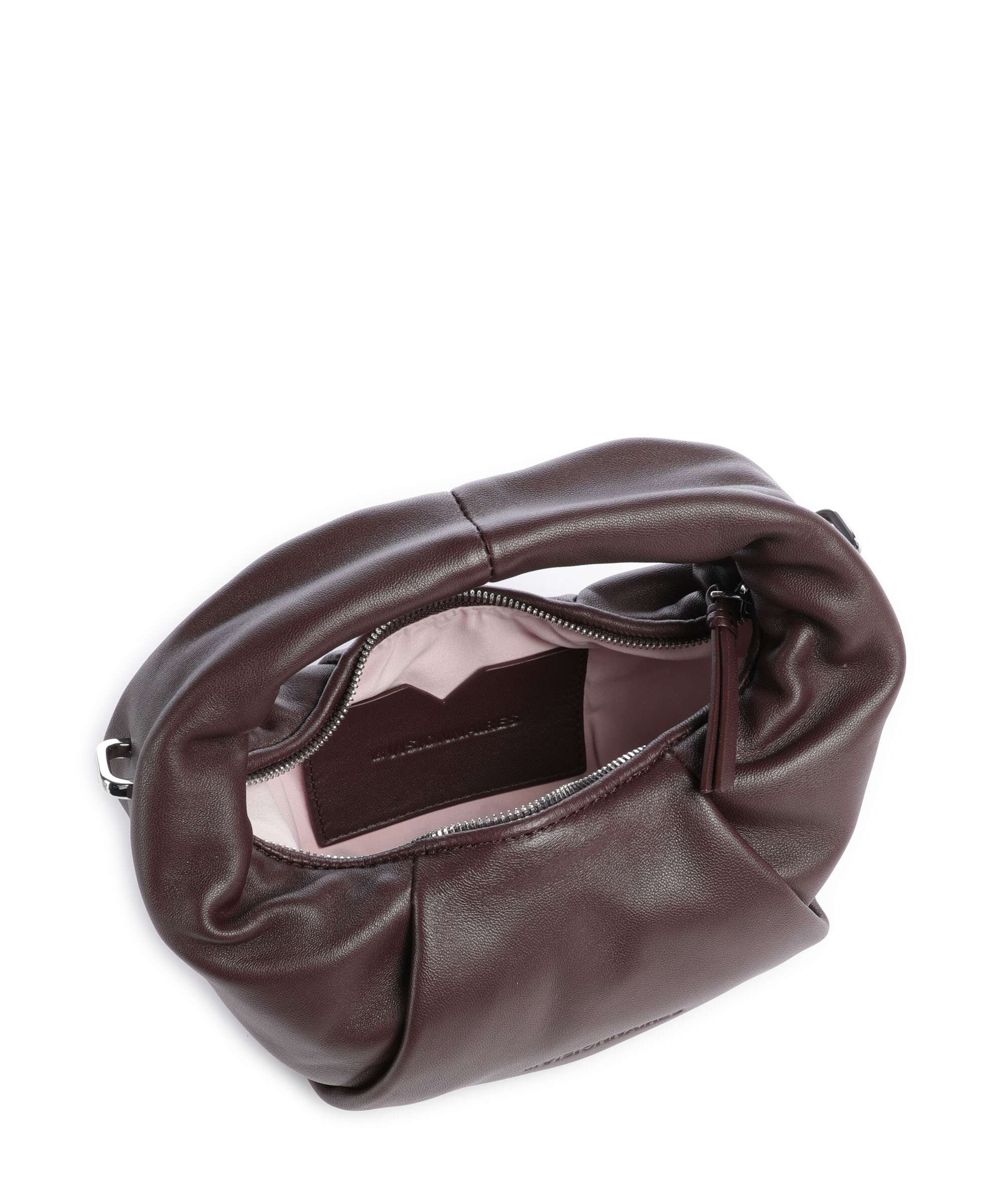 Les Visionnaires Greta Essential Silky Mini Crossbody tas aubergine - Image 6