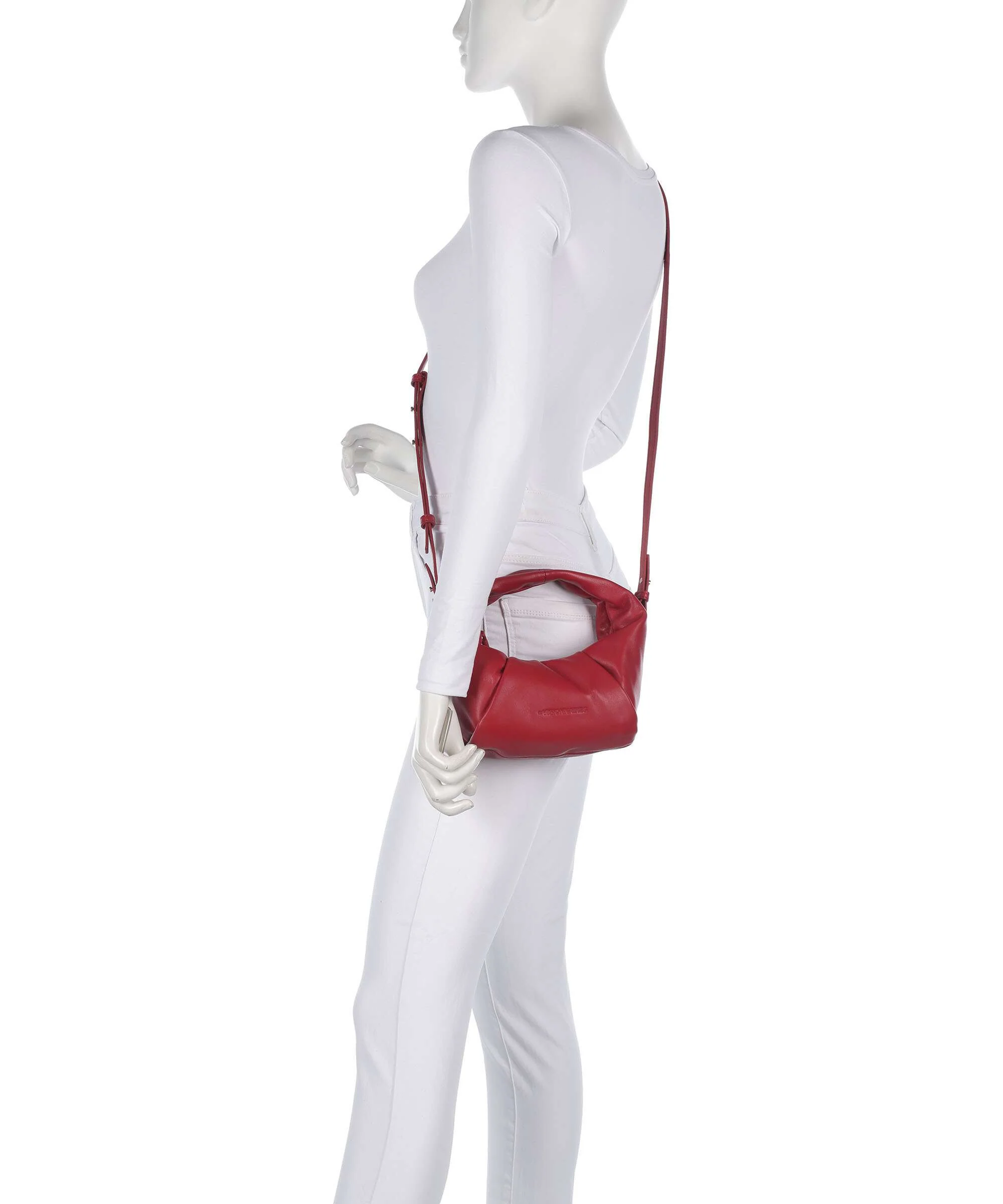 Les Visionnaires Greta Essential Silky Mini Crossbody tas rouge - Image 3