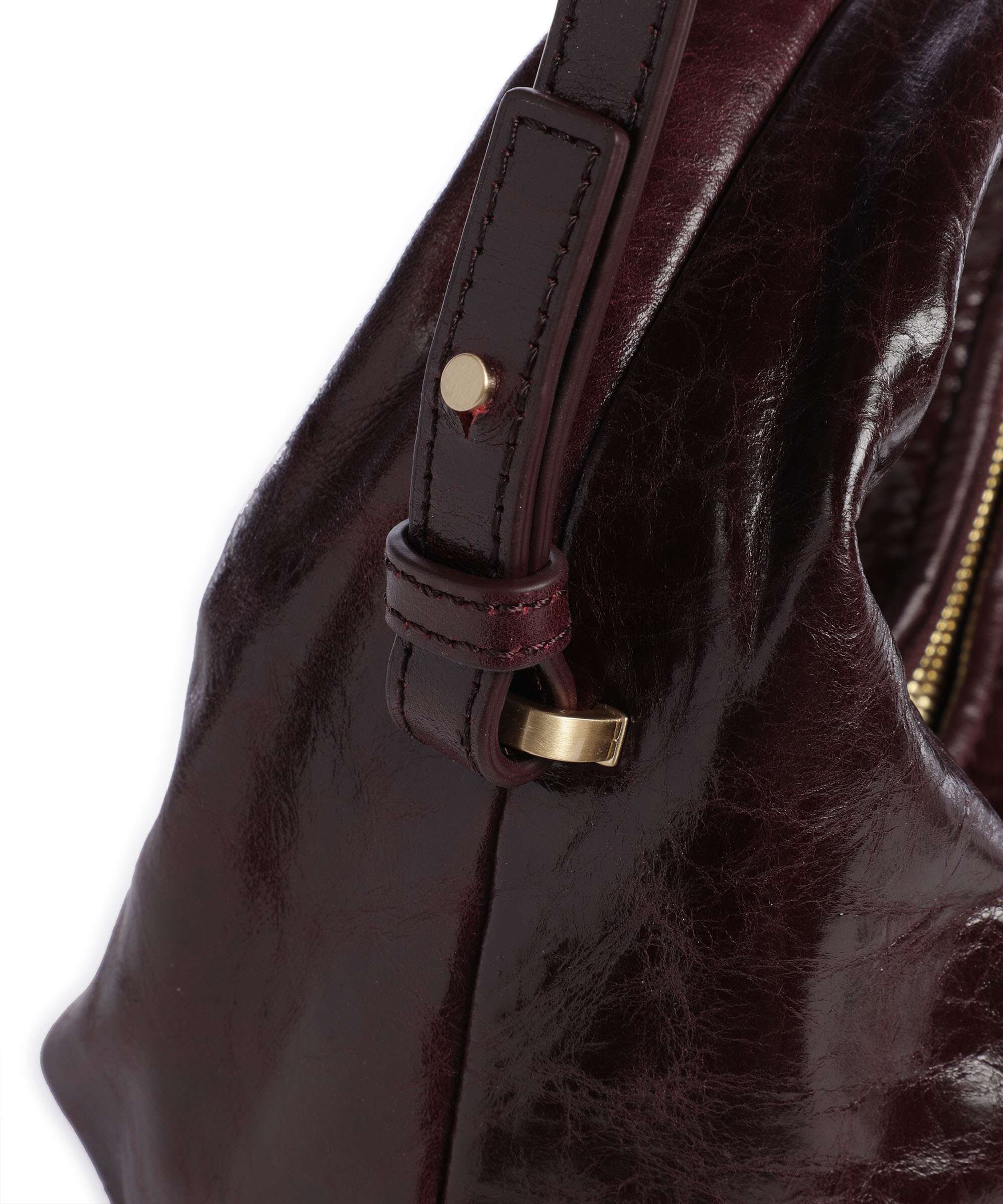 Les Visionnaires Greta Icon Crikle Mini Handtas bordeaux red - Image 4