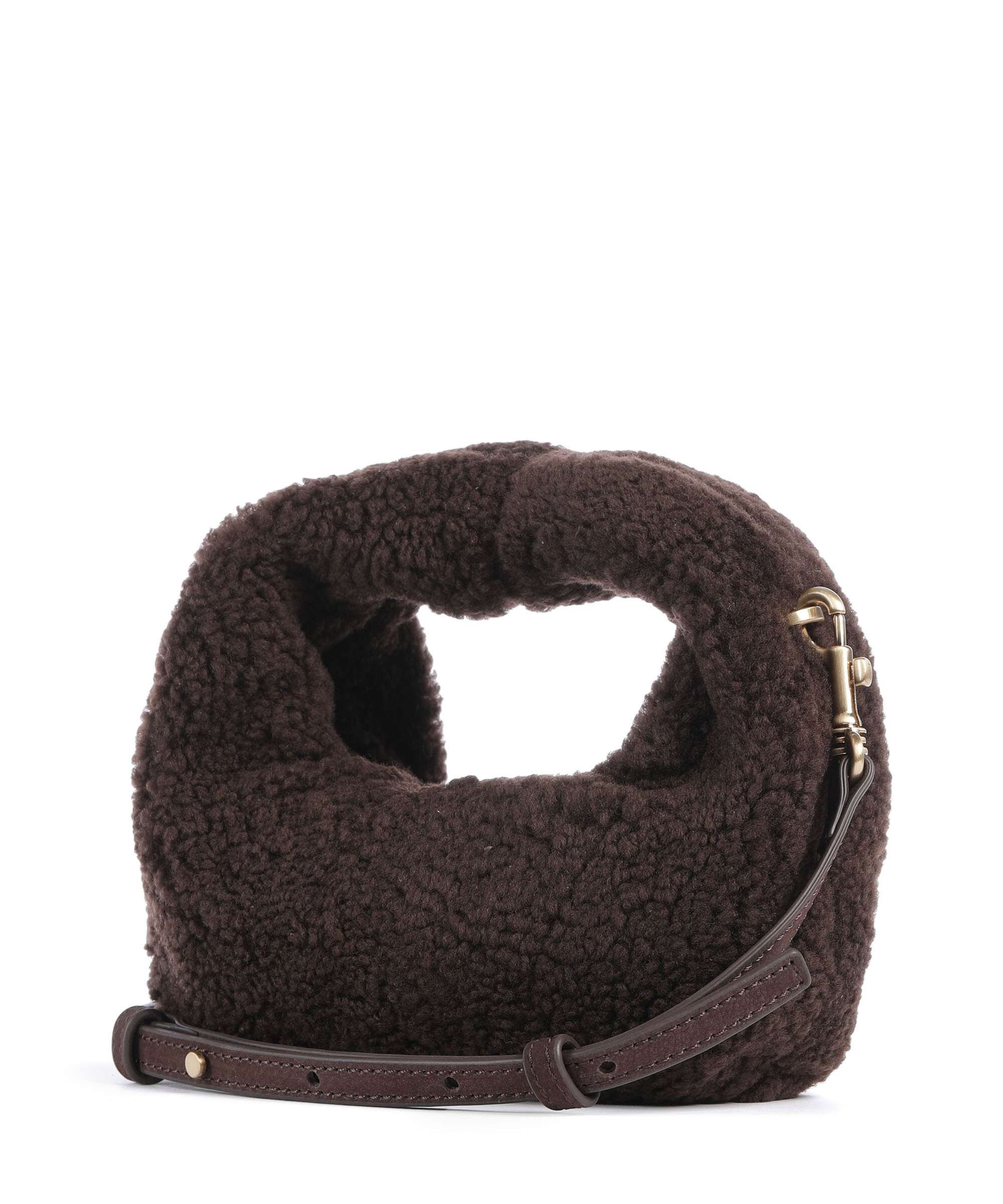 Les Visionnaires Greta Teddy Micro Crossbody tas pecan - Image 2