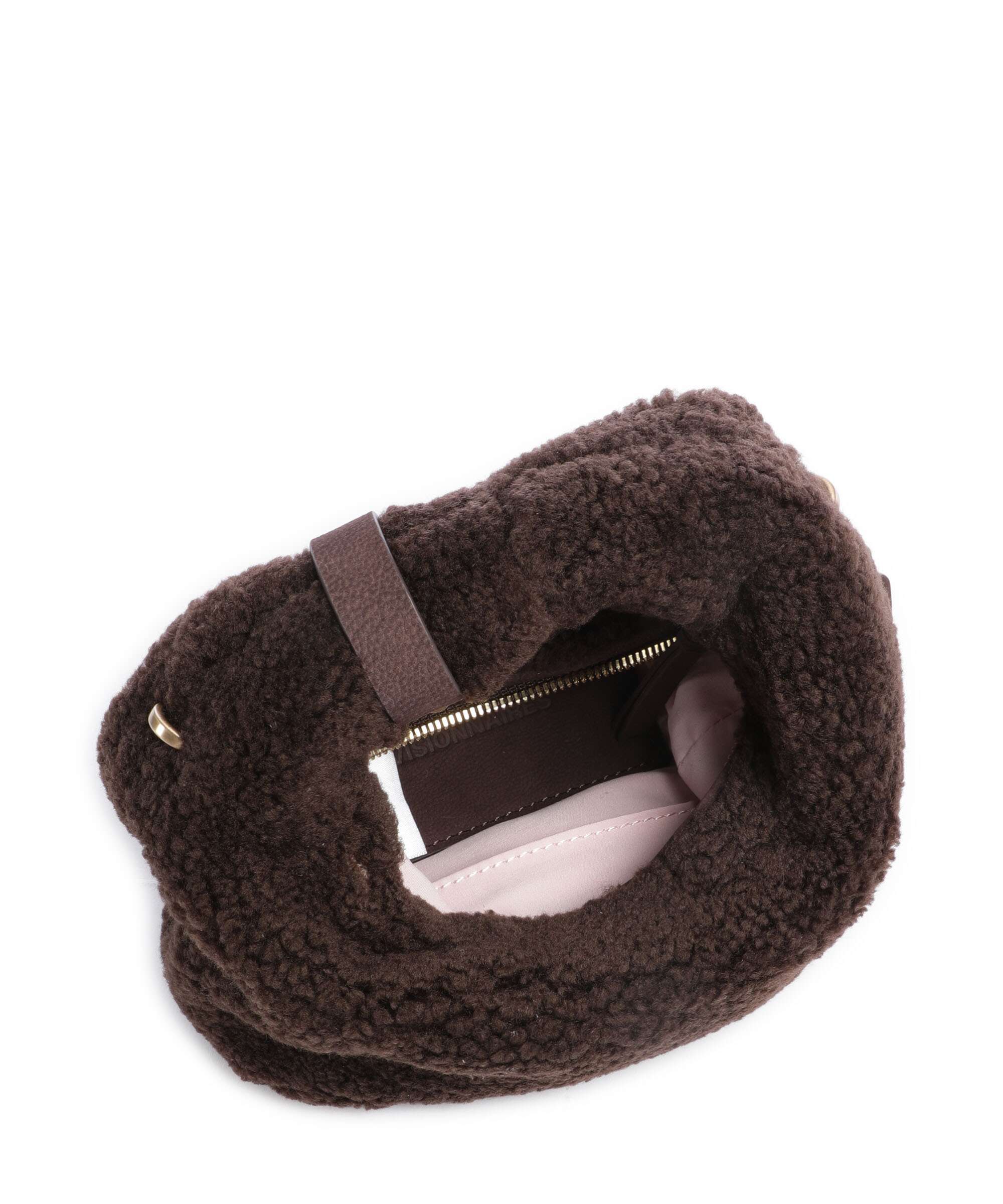 Les Visionnaires Greta Teddy Micro Crossbody tas pecan - Image 6