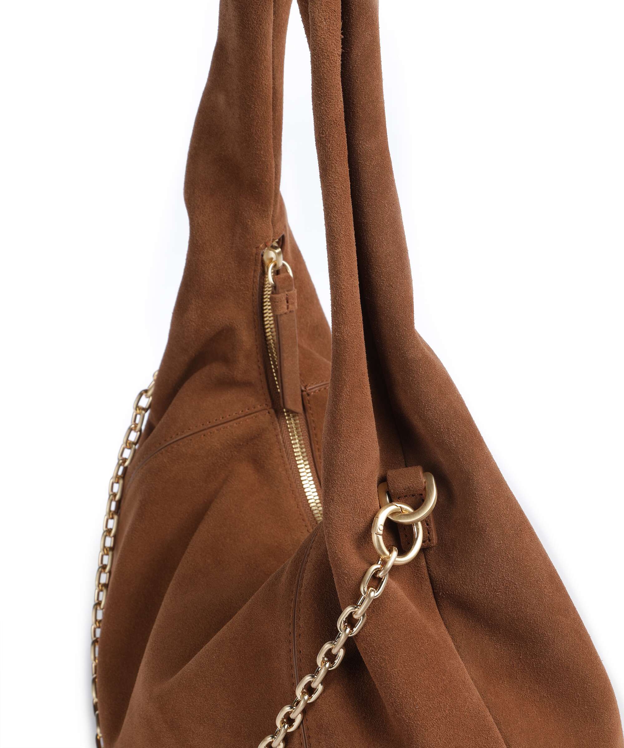 Les Visionnaires Jade Cozy Chain Hobo tas cognac - Image 4