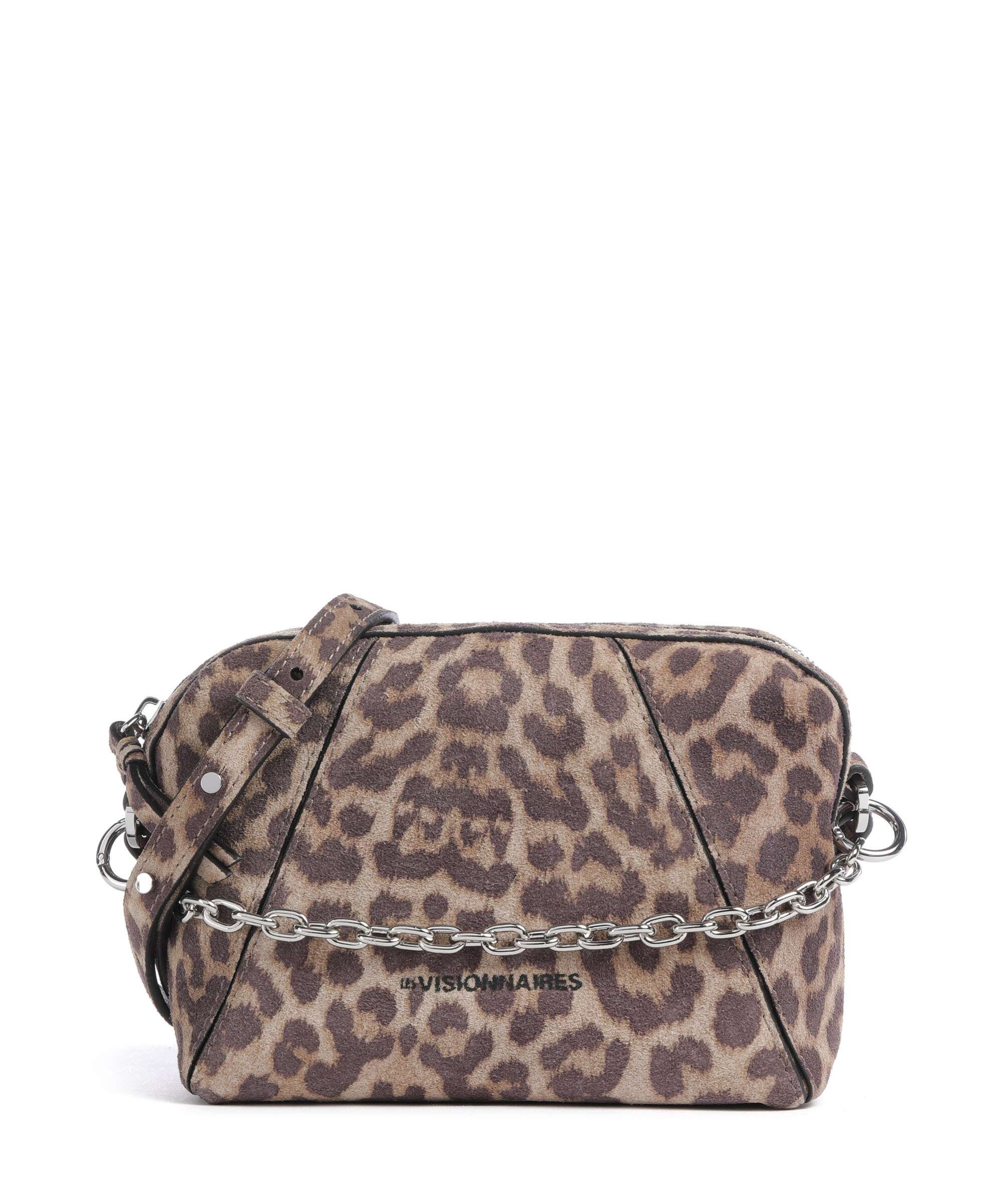 Les Visionnaires Lynn Cozy Chain Crossbody tas leo print