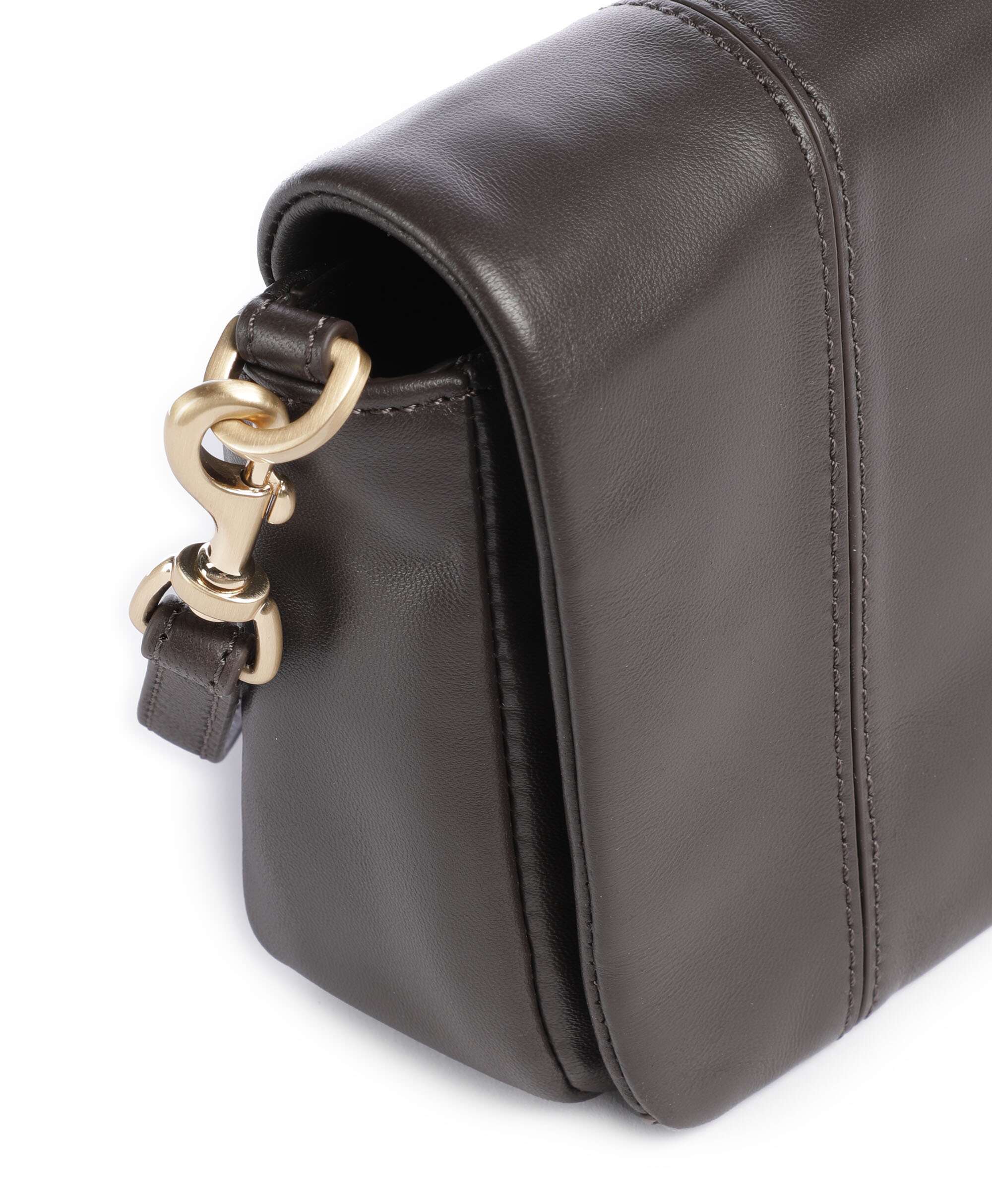 Les Visionnaires Mila Icon Silky Crossbody tas chocolate brown - Image 4