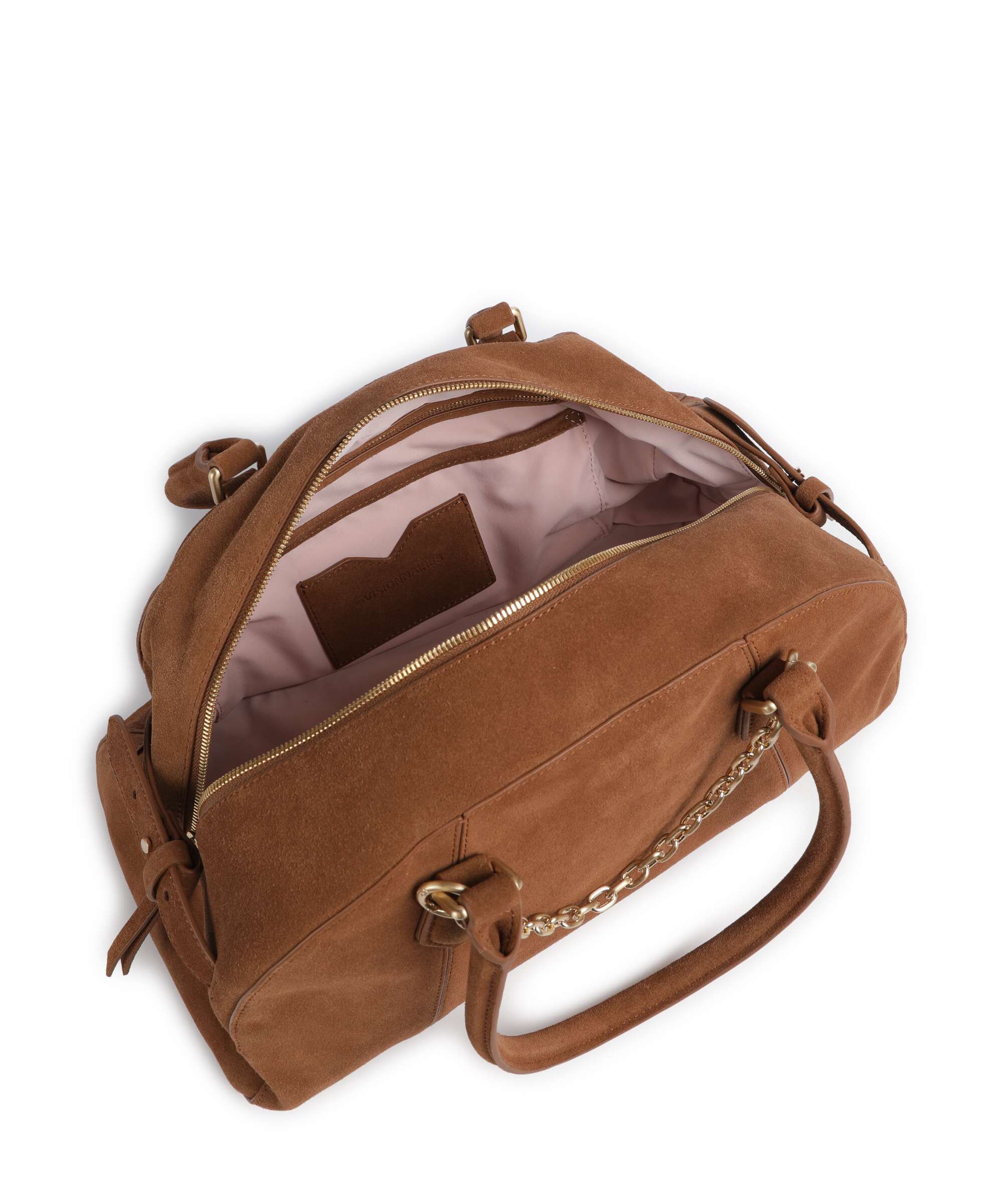 Les Visionnaires Odette Cozy Chain Handtas cognac - Image 6