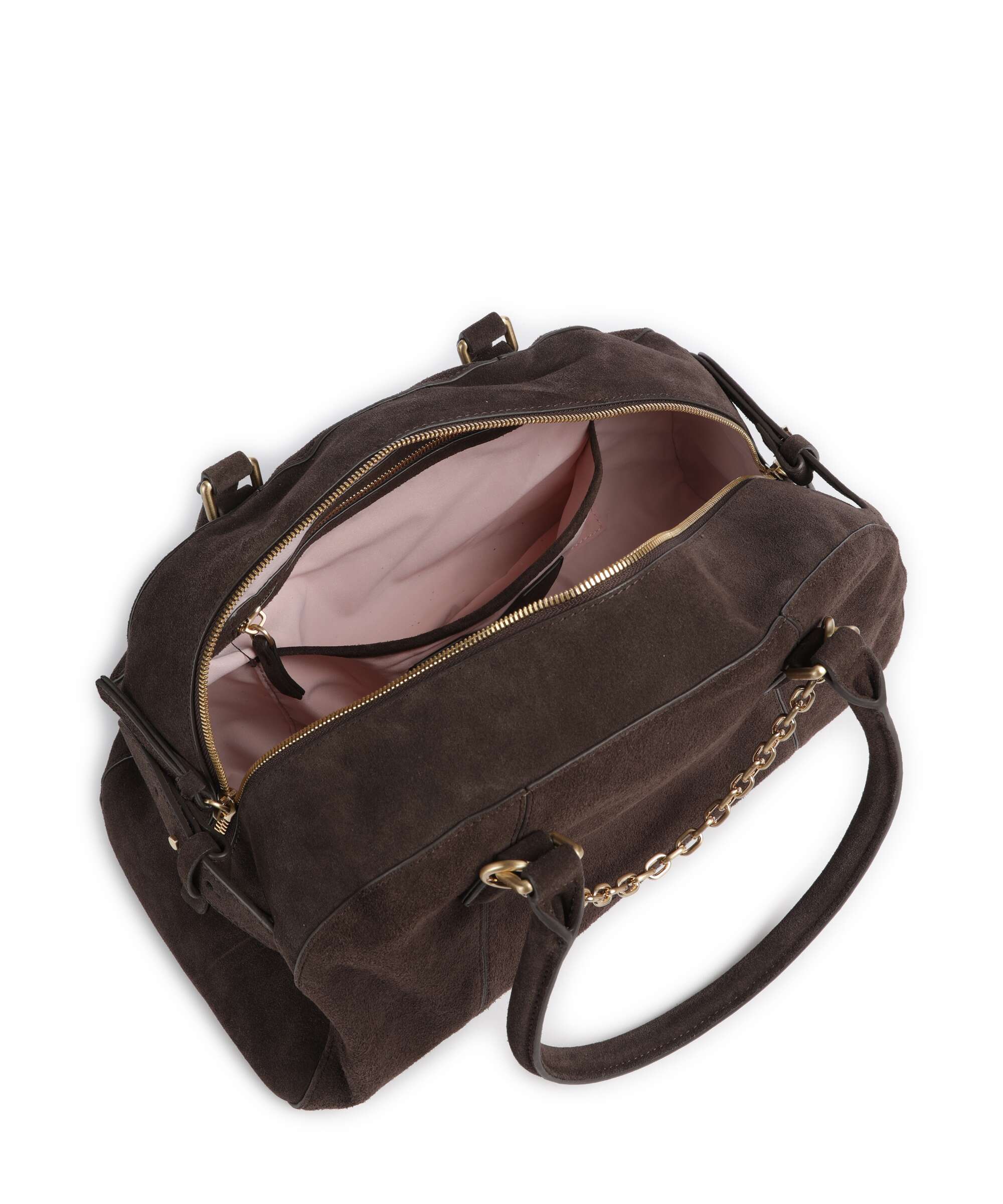 Les Visionnaires Odette Cozy Chain Handtas dark brown - Image 6