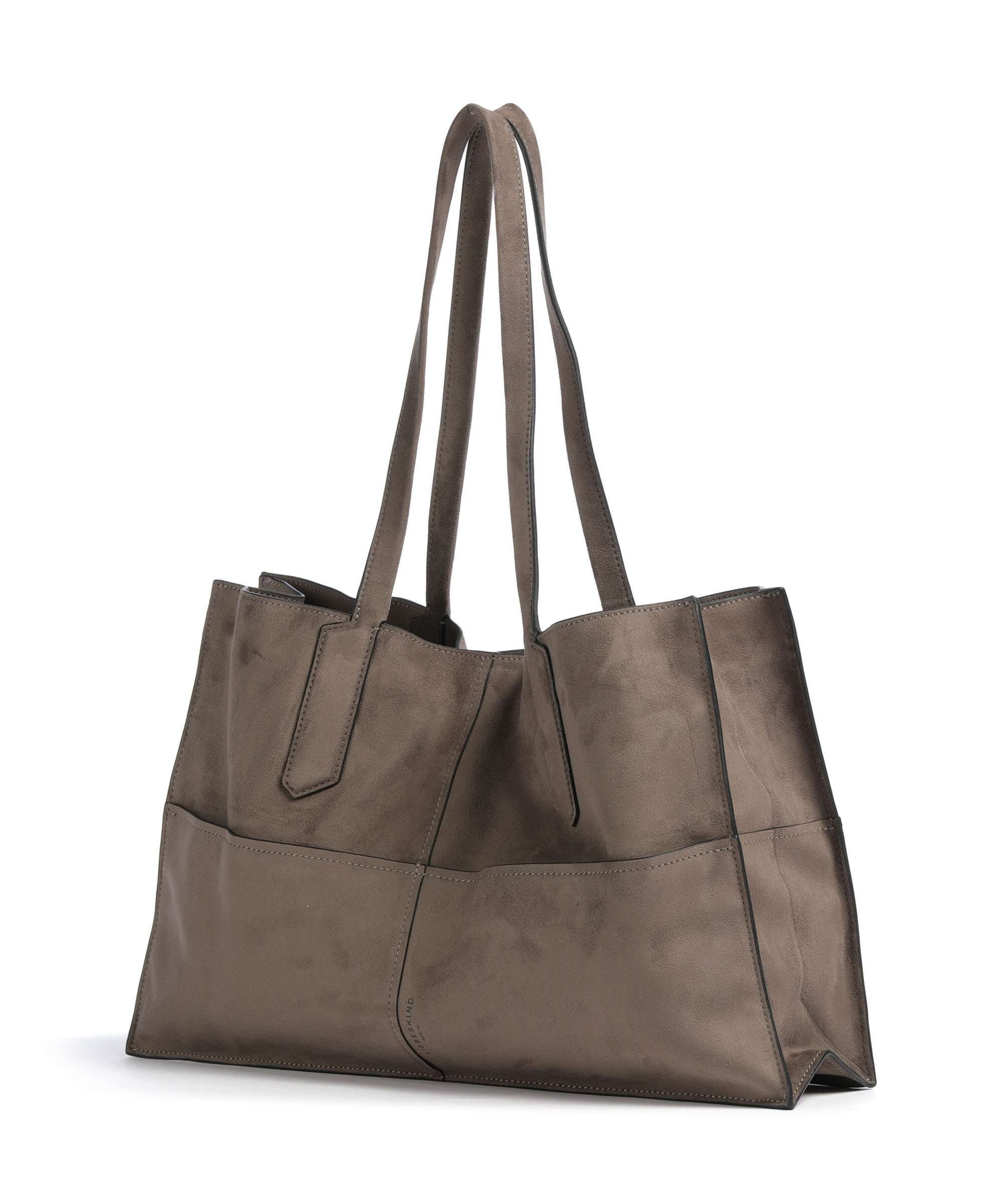 Liebeskind Amy Vegan Suede L Boodschappentas neutral grey - Image 2