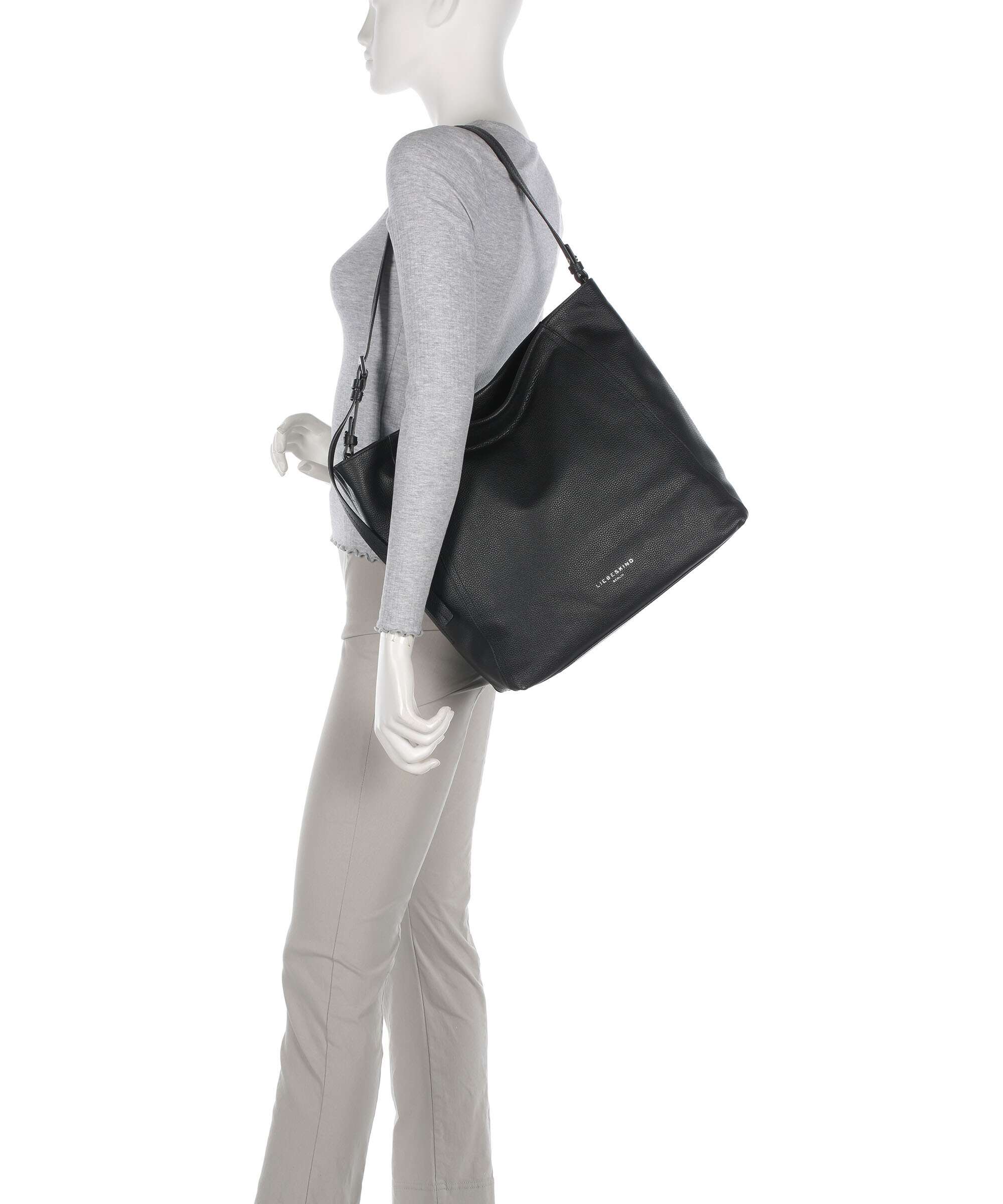 Liebeskind Chudy Small Pebble L Hobo tas black - Image 3
